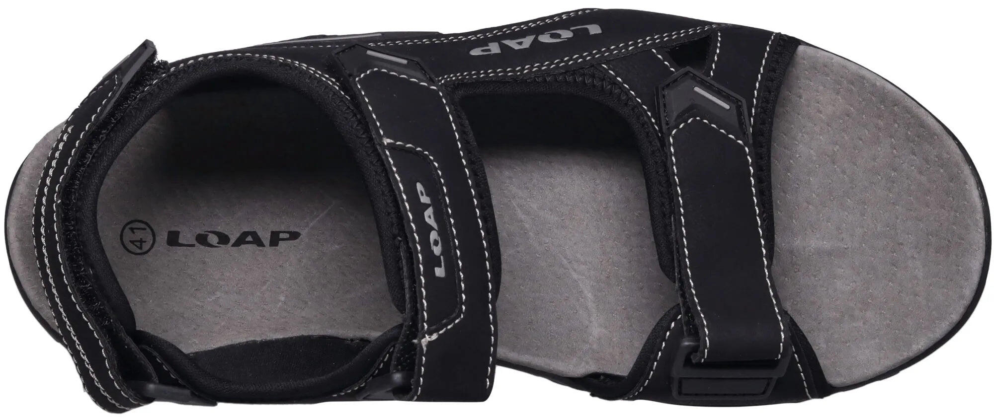 Loap Allen Herren Sandalen Schwarz 4/6