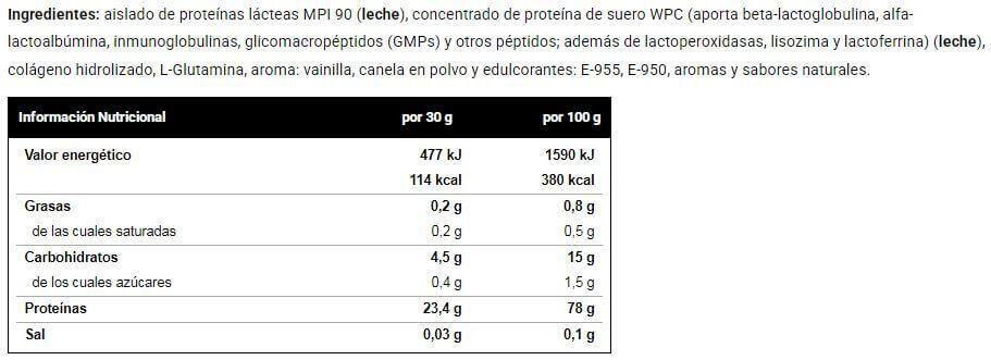 Milk protein isolate 80 - 1kg Baunilha da VitoBest 2/3