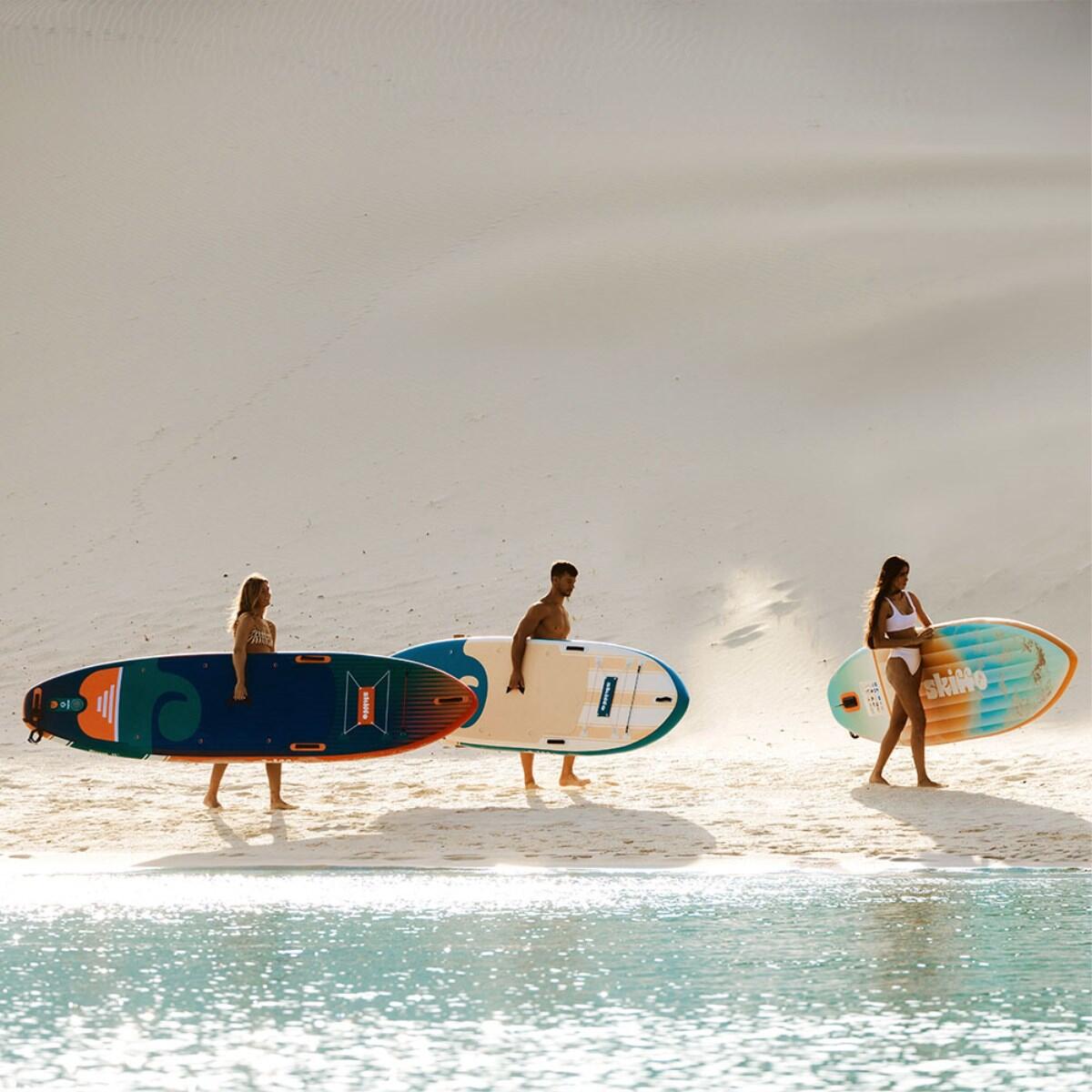 Pompowana deska SUP 11' Skiffo Rivage SUNRISE - kajak 2w1 - Unikalny design 7/8