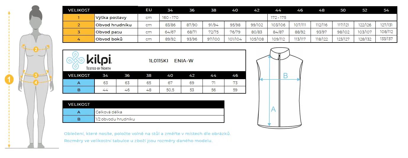 Gilet outdoor softshell da donna Kilpi ENIA-W 6/7