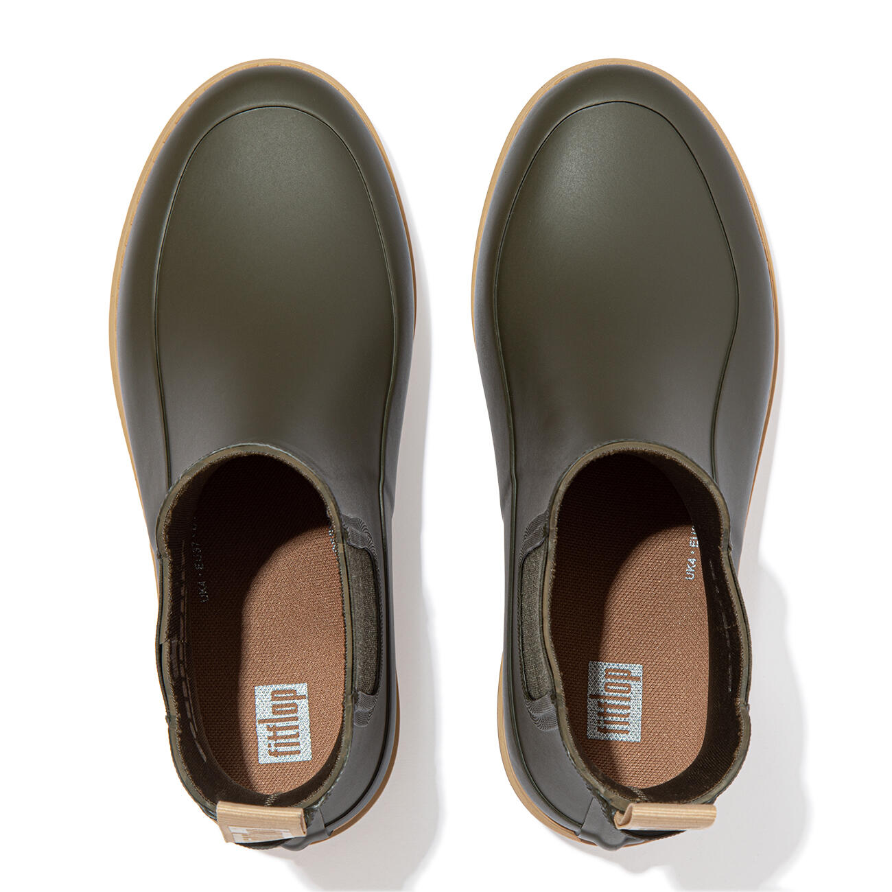 FITFLOP FitFlop Wonderwelly Contrast-Sole Chelsea Boots  MOSMIX 36 5/7