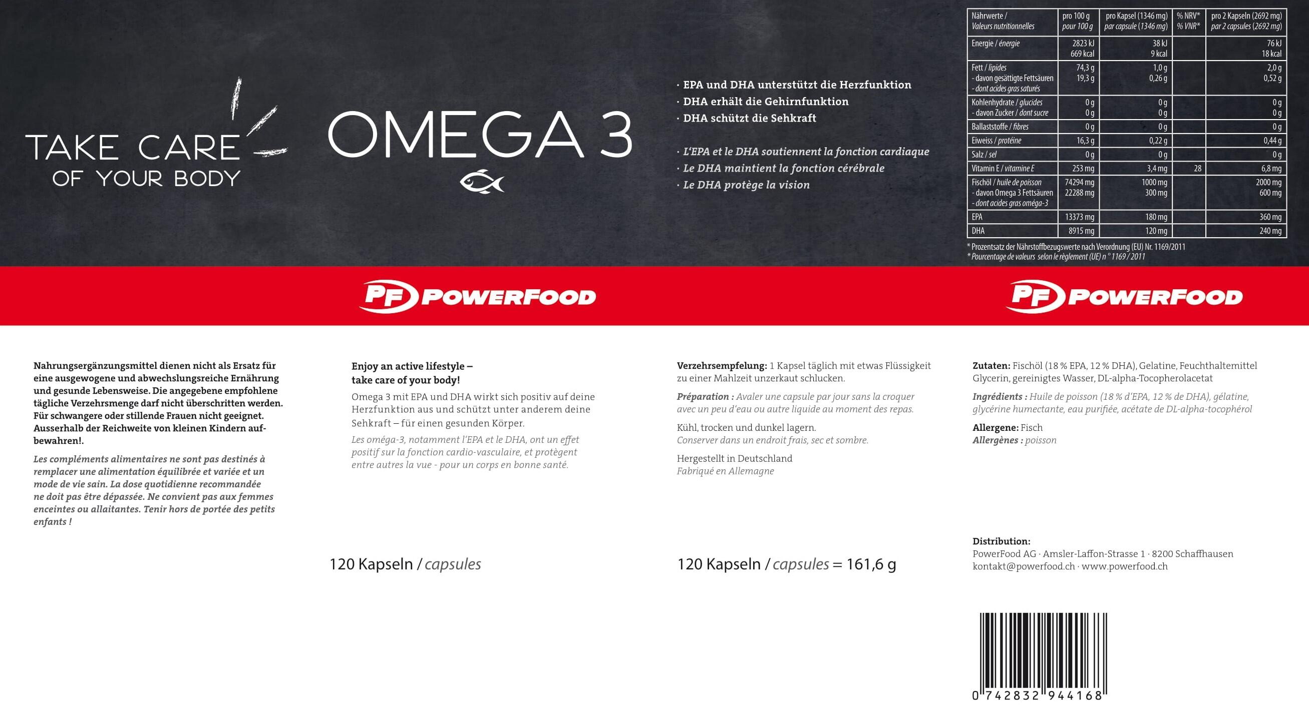 PowerFood Omega-3, 120 Kapseln – Neutral 3/3