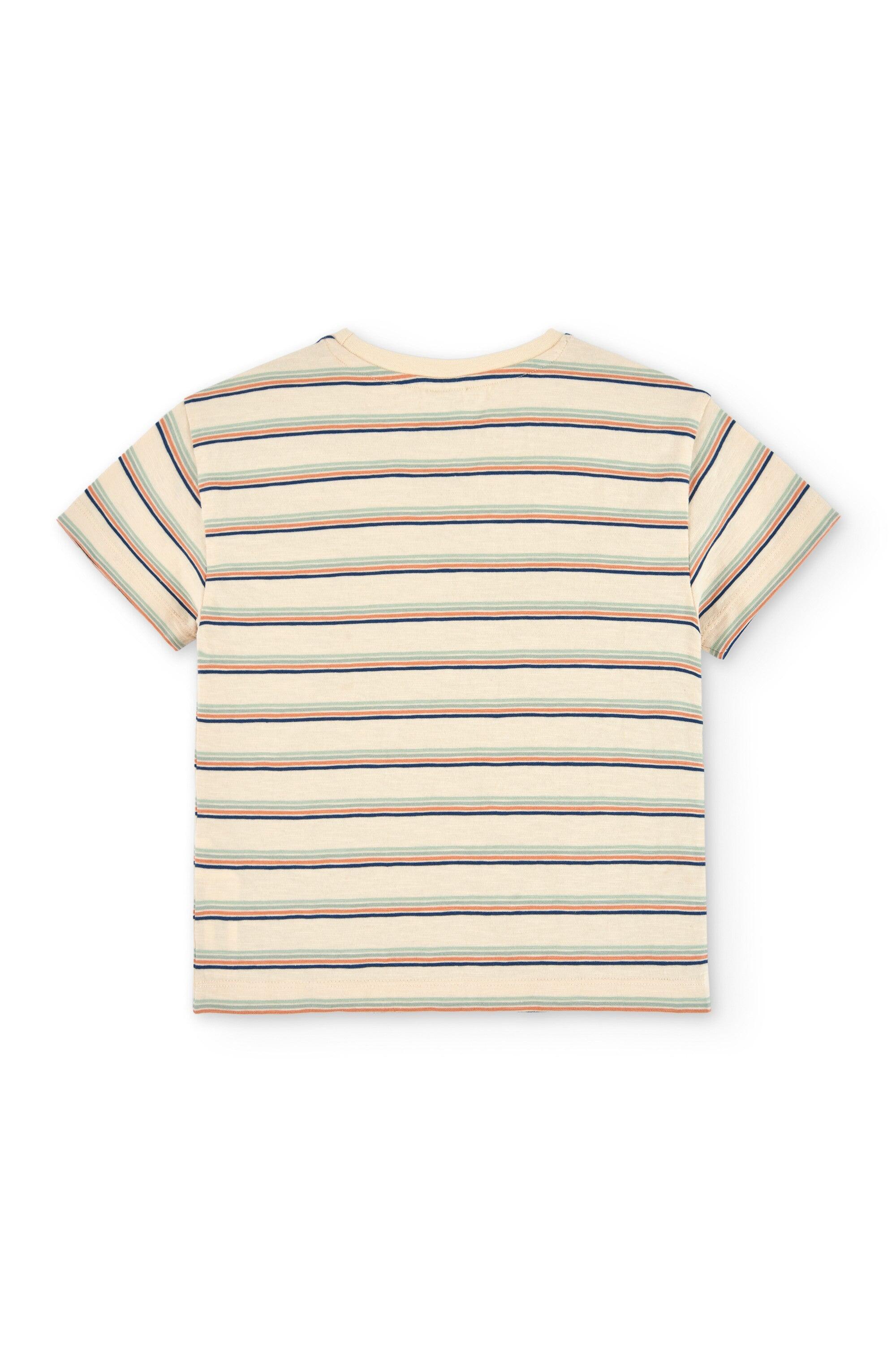 Camiseta niño rayas algodón orgánico 4/5