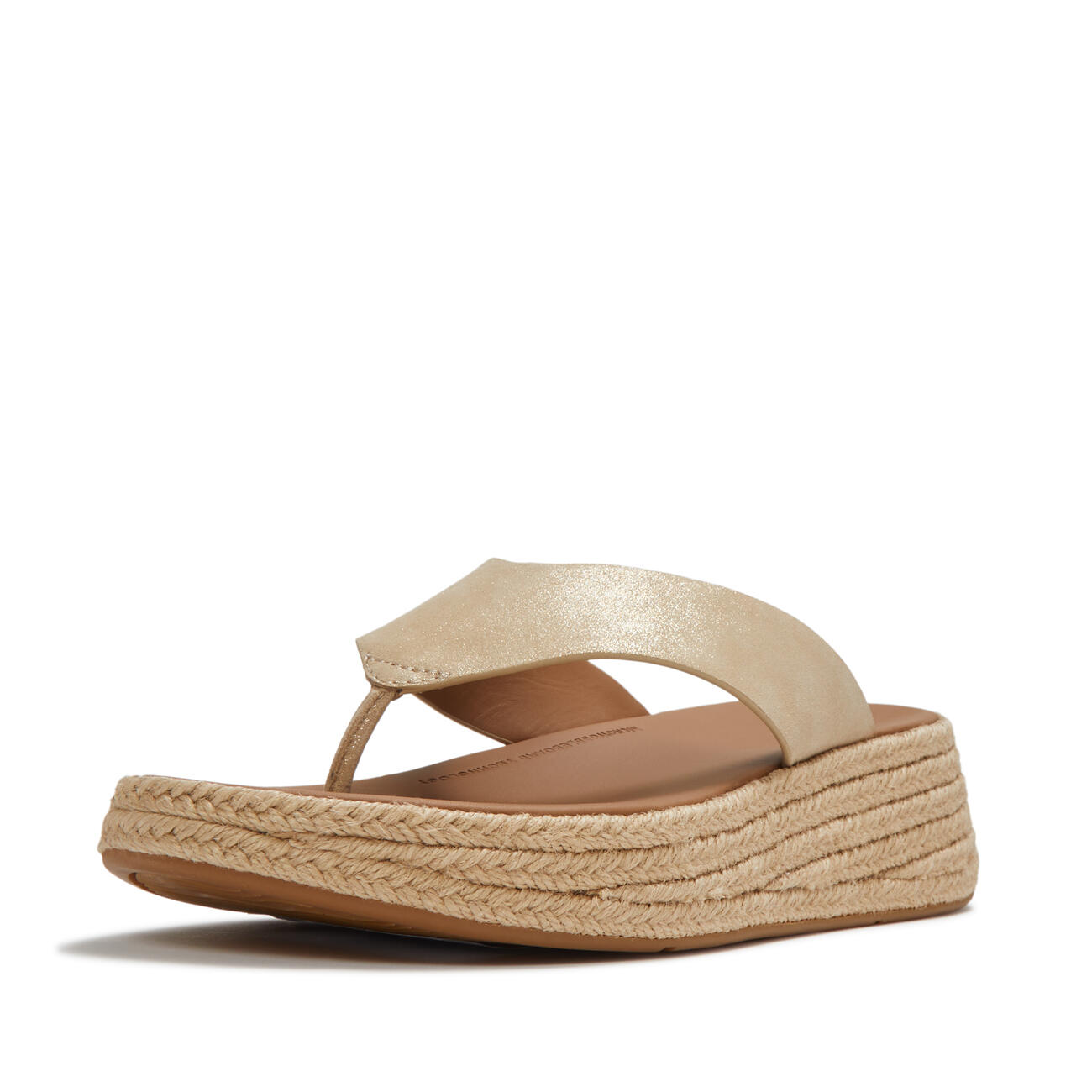 FitFlop F-Mode Espadrille Shimmersuede Toe-Post Sandals 7/7