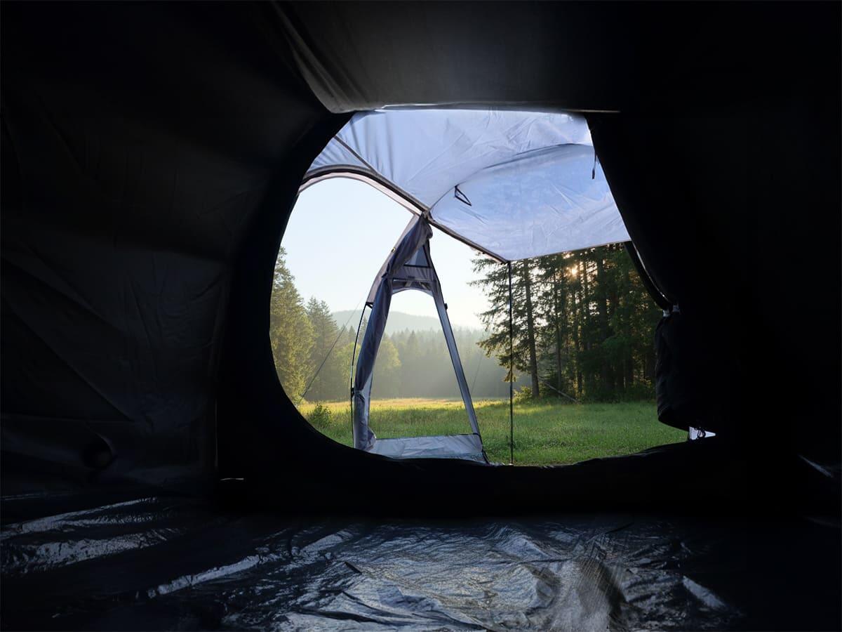Tente tunnel Helgver 3 Sleeper - 3 personnes - grande avancée - cabine sombre 5/7