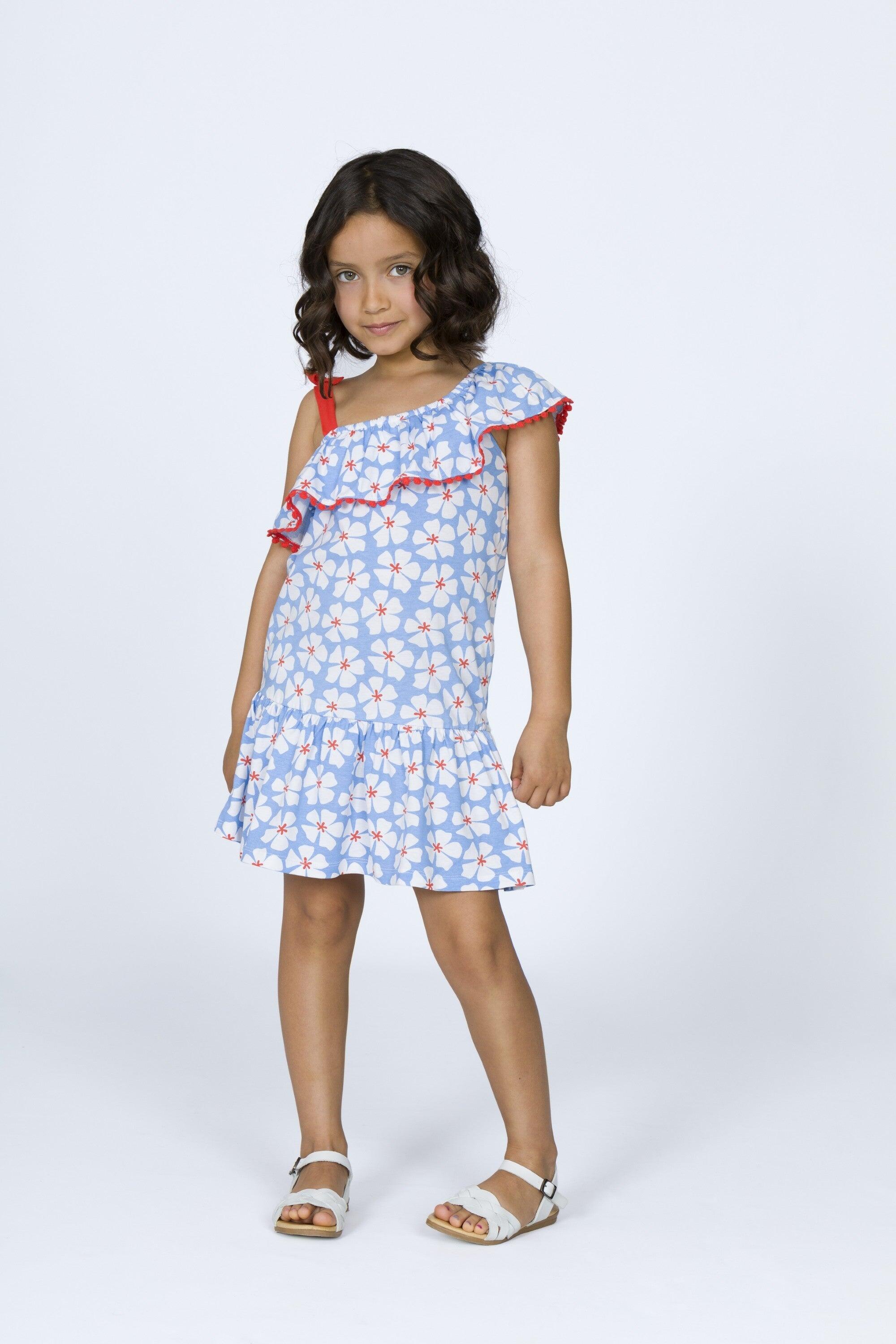 Vestido de niña estampado 4/5
