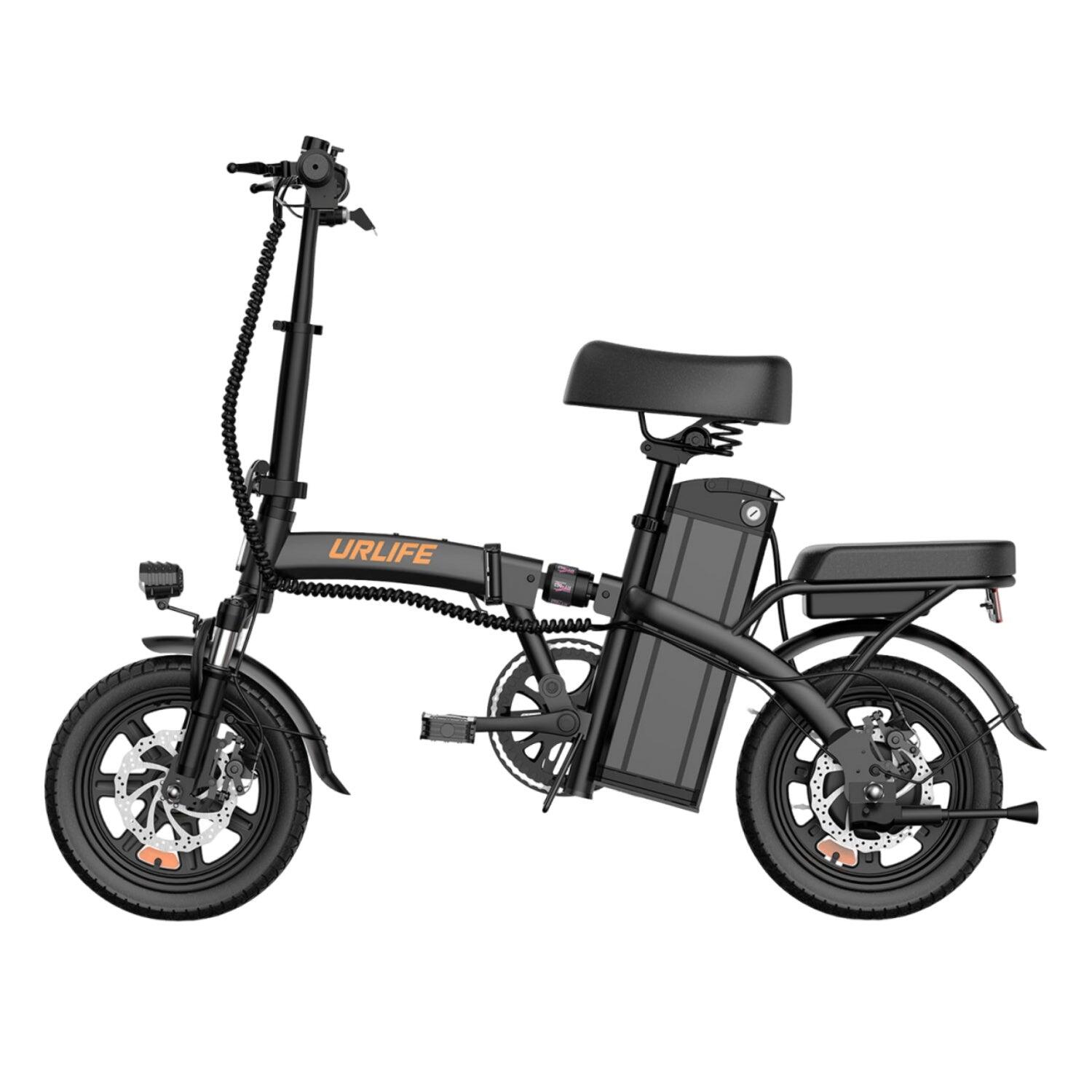 URLIFE F1L E-bike 250W Batterij 48V 7.5Ah  14 Inch Zwart 2/5