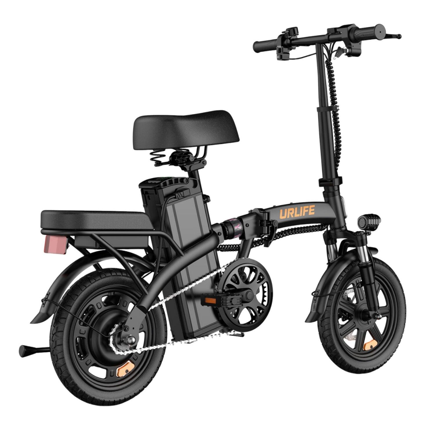 URLIFE F1L E-bike 250W Batterij 48V 7.5Ah  14 Inch Zwart 5/5