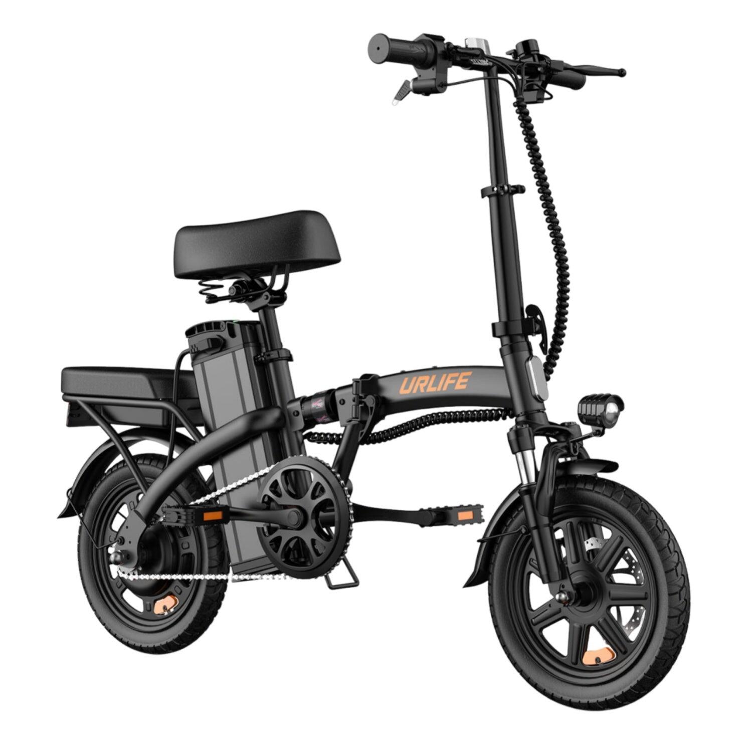 URLIFE F1L E-bike 250W Batterij 48V 7.5Ah  14 Inch Zwart 4/5