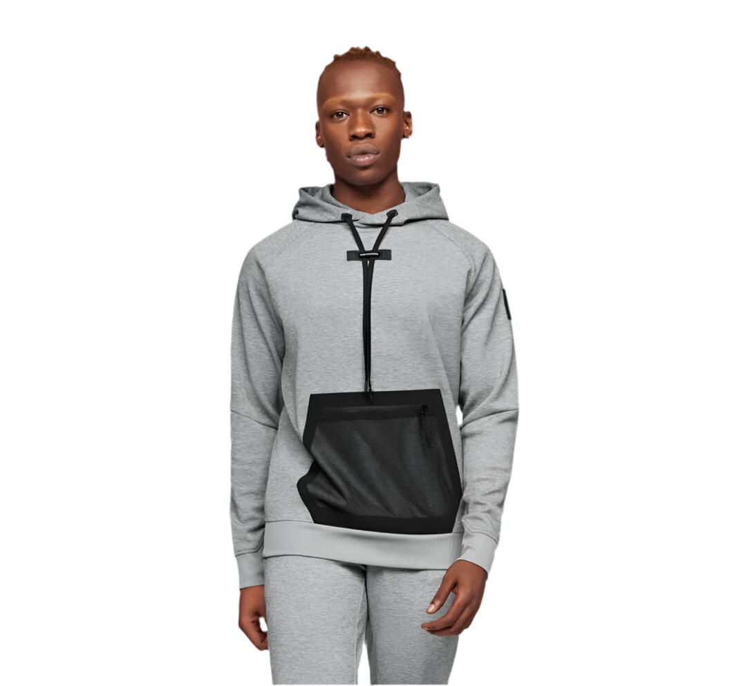 -RUNNING HOODIE GREY MAN 1/7