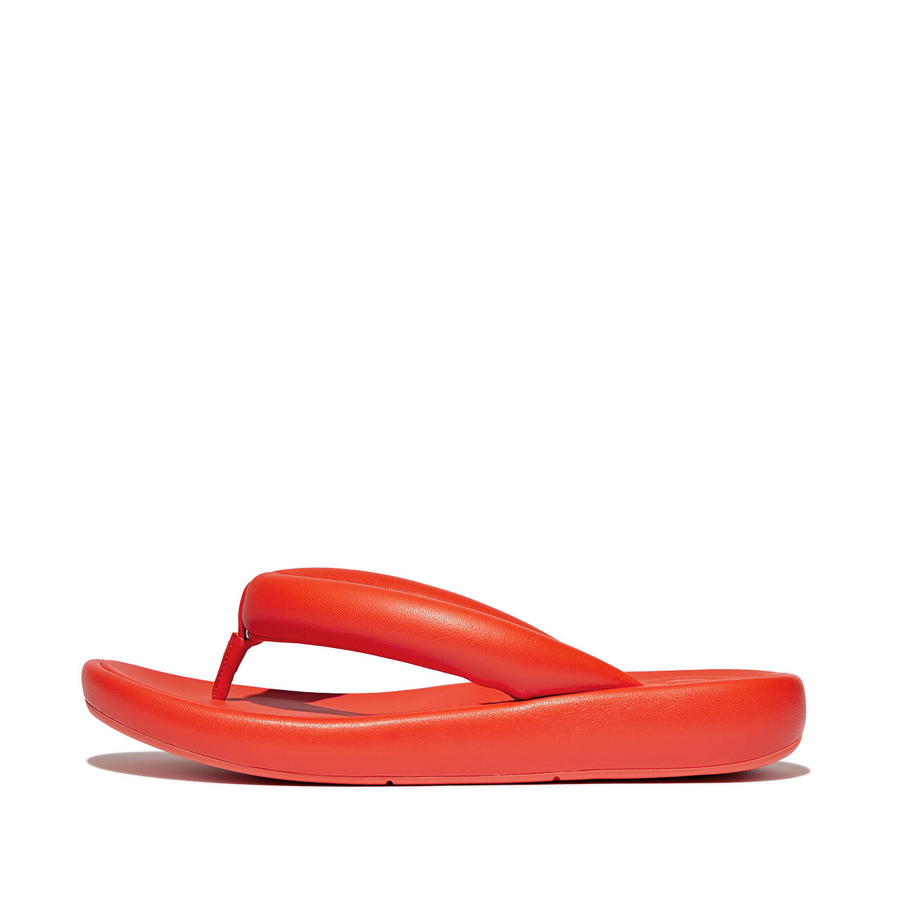 FITFLOP FitFlop Iqushion D-Luxe X Roksanda Pad. Leather Flip-Flops  TANGERINE 40 3/7