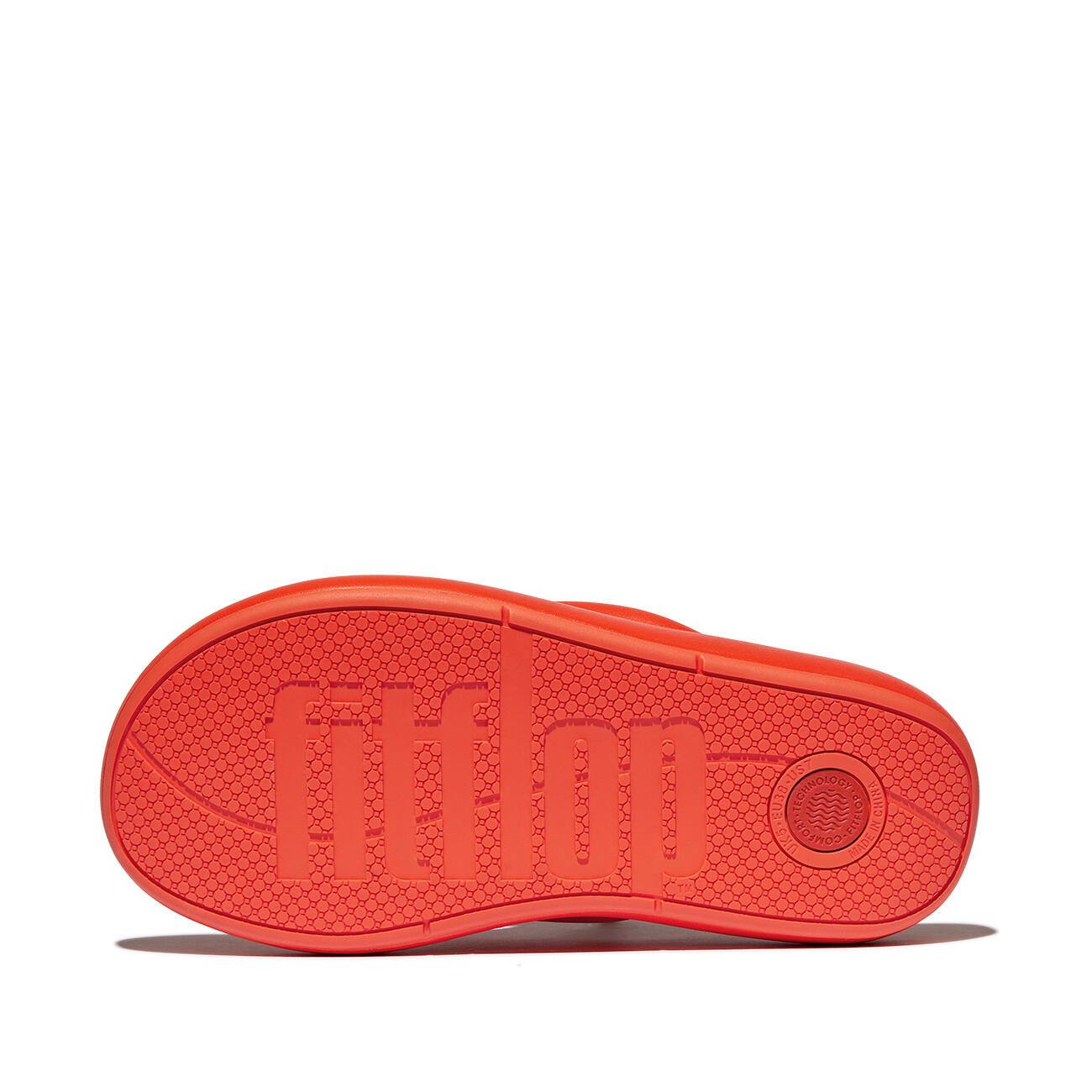FITFLOP FitFlop Iqushion D-Luxe X Roksanda Pad. Leather Flip-Flops  TANGERINE 40 4/7