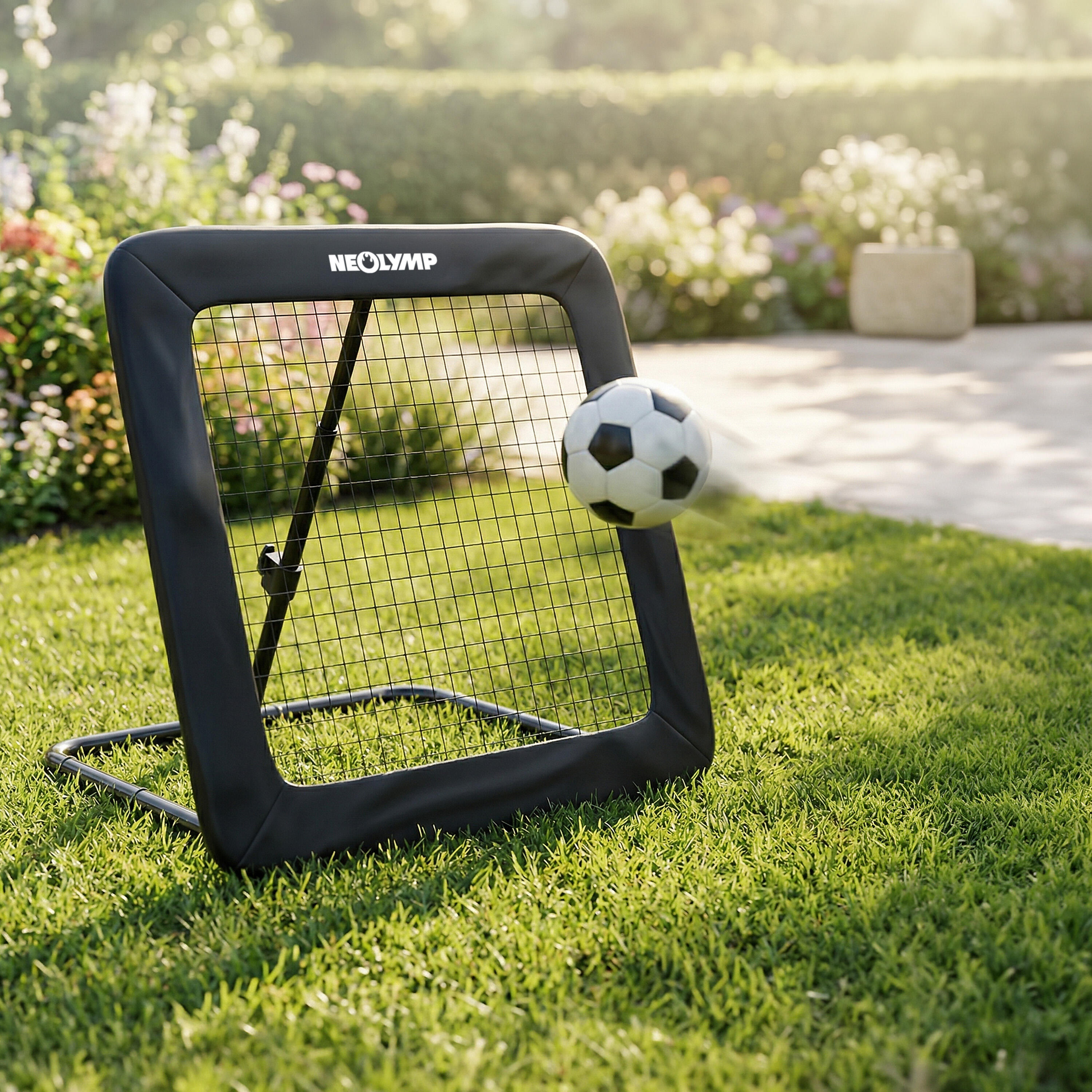 Fußball Rebounder stufenlos verstellbar – Training für Indoor & Outdoor Einsatz 3/7