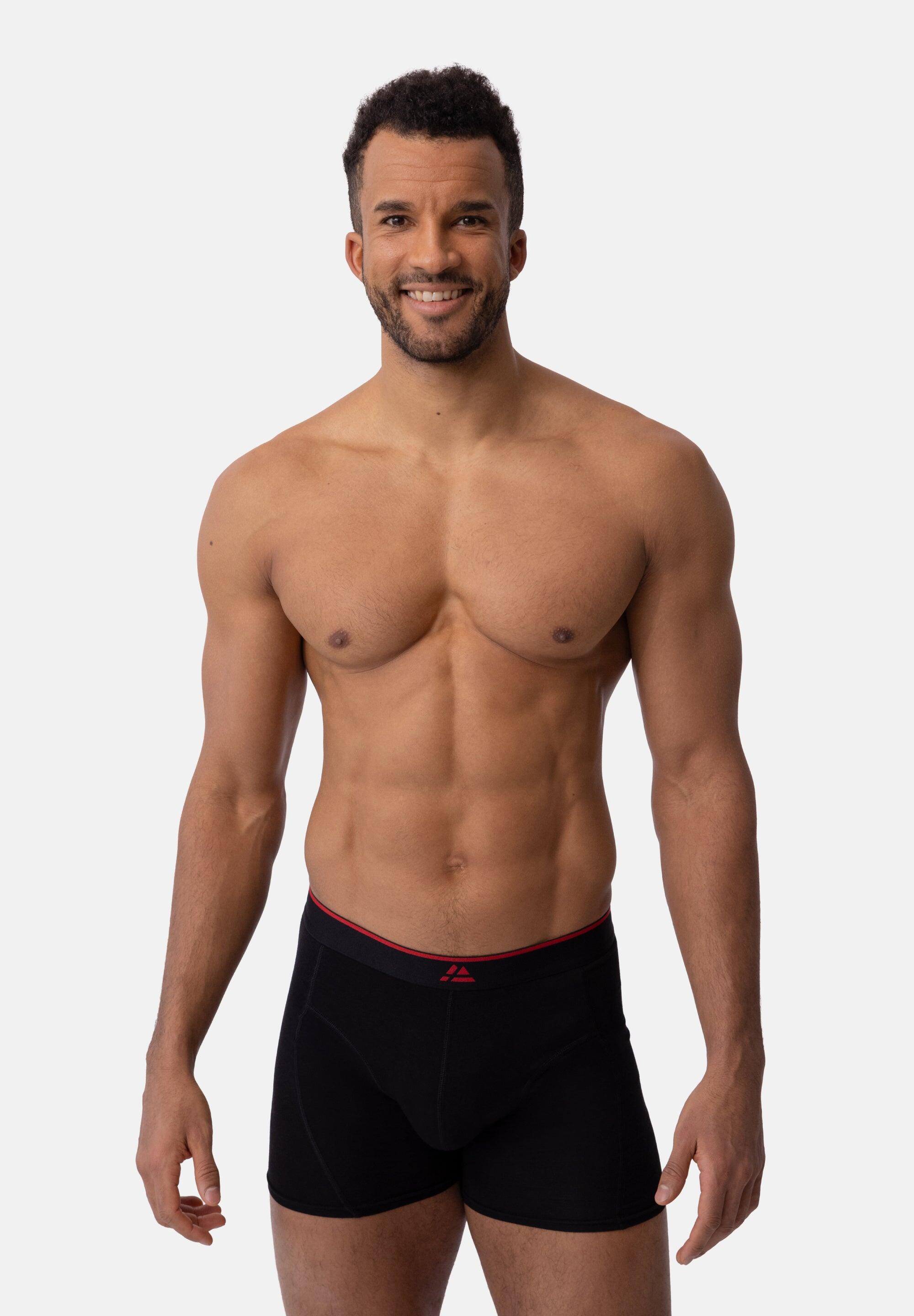 Bóxers de bambú para hombre ultrasuaves transpirables ropa interior 3-pack 3/5