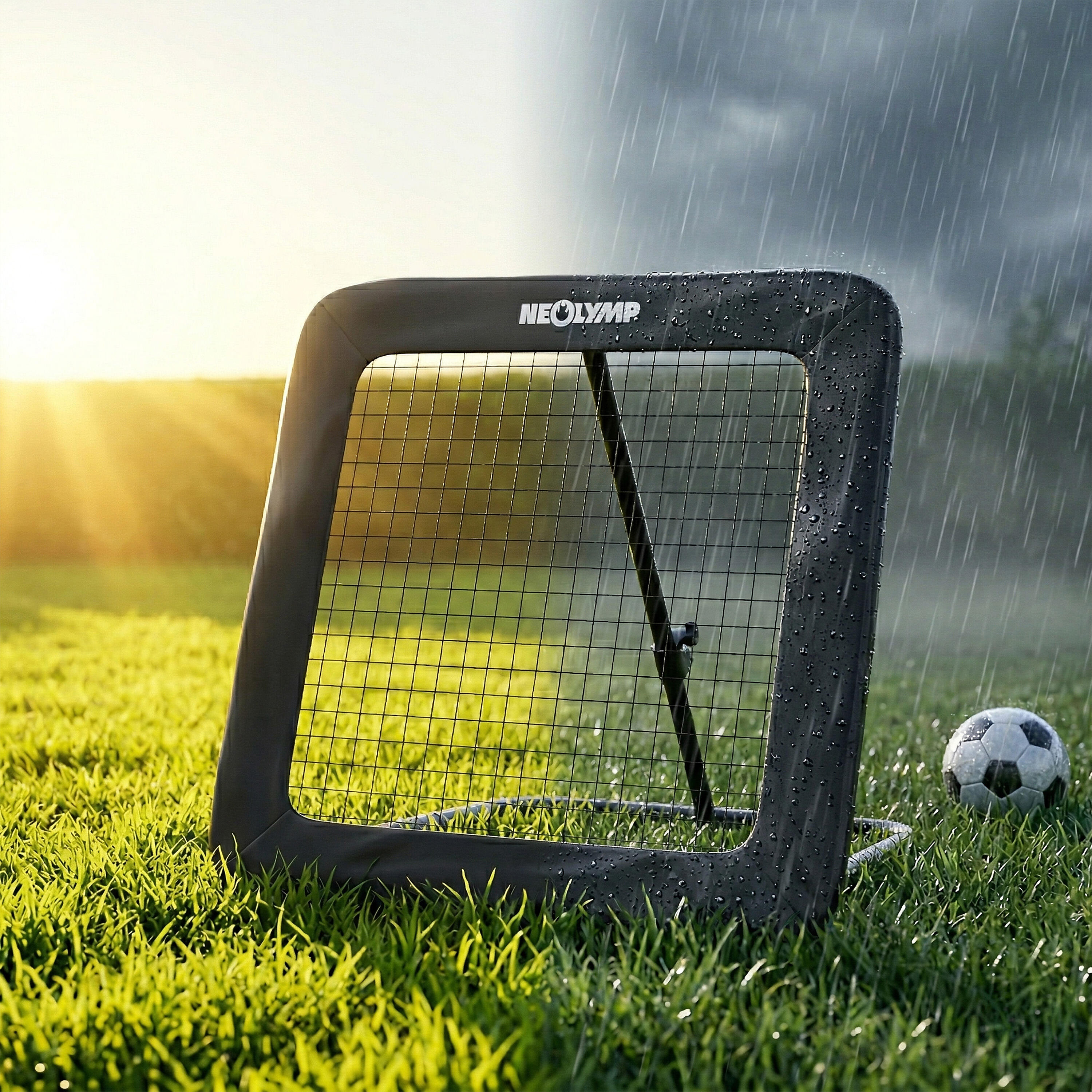 Fußball Rebounder stufenlos verstellbar – Training für Indoor & Outdoor Einsatz 7/7