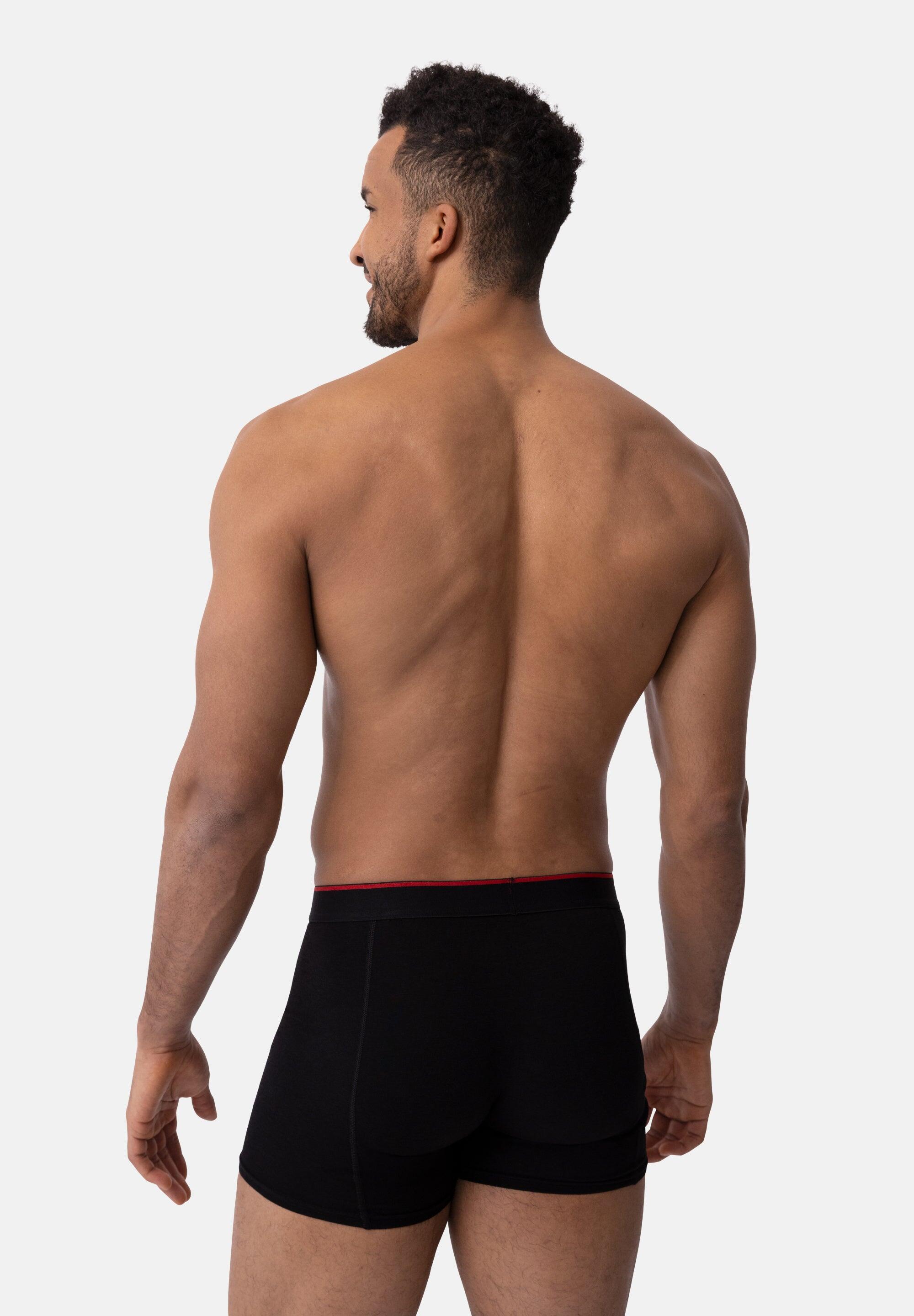 Bóxers de bambú para hombre ultrasuaves transpirables ropa interior 3-pack 4/5