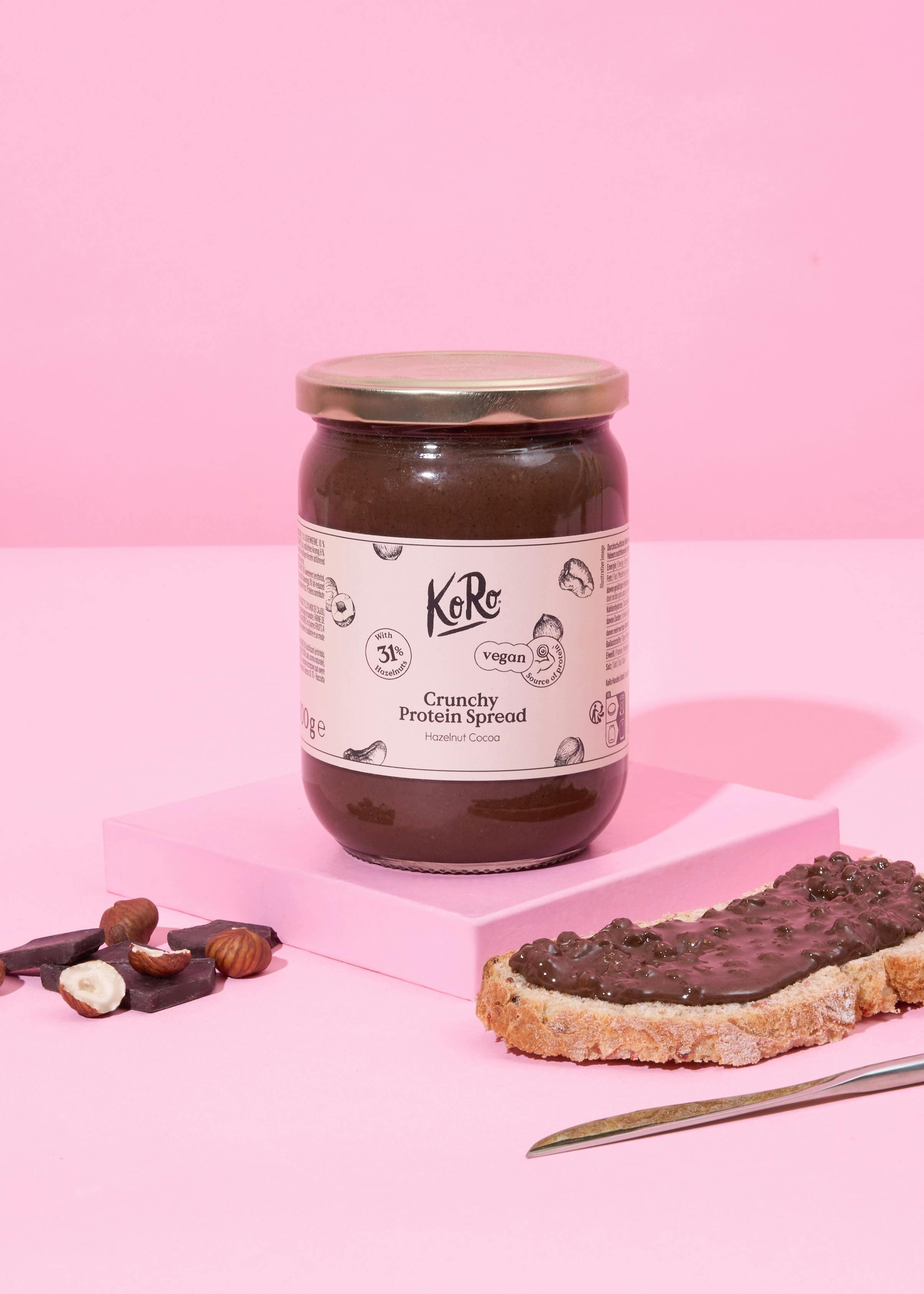 Pâte à tartiner crunchy protéinée noisette-cacao vegan 500 g 2/7
