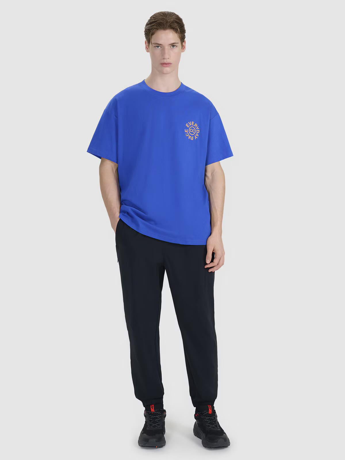 T-shirt oversize z nadrukiem męski 4F 4FWSS25TTSHM1979