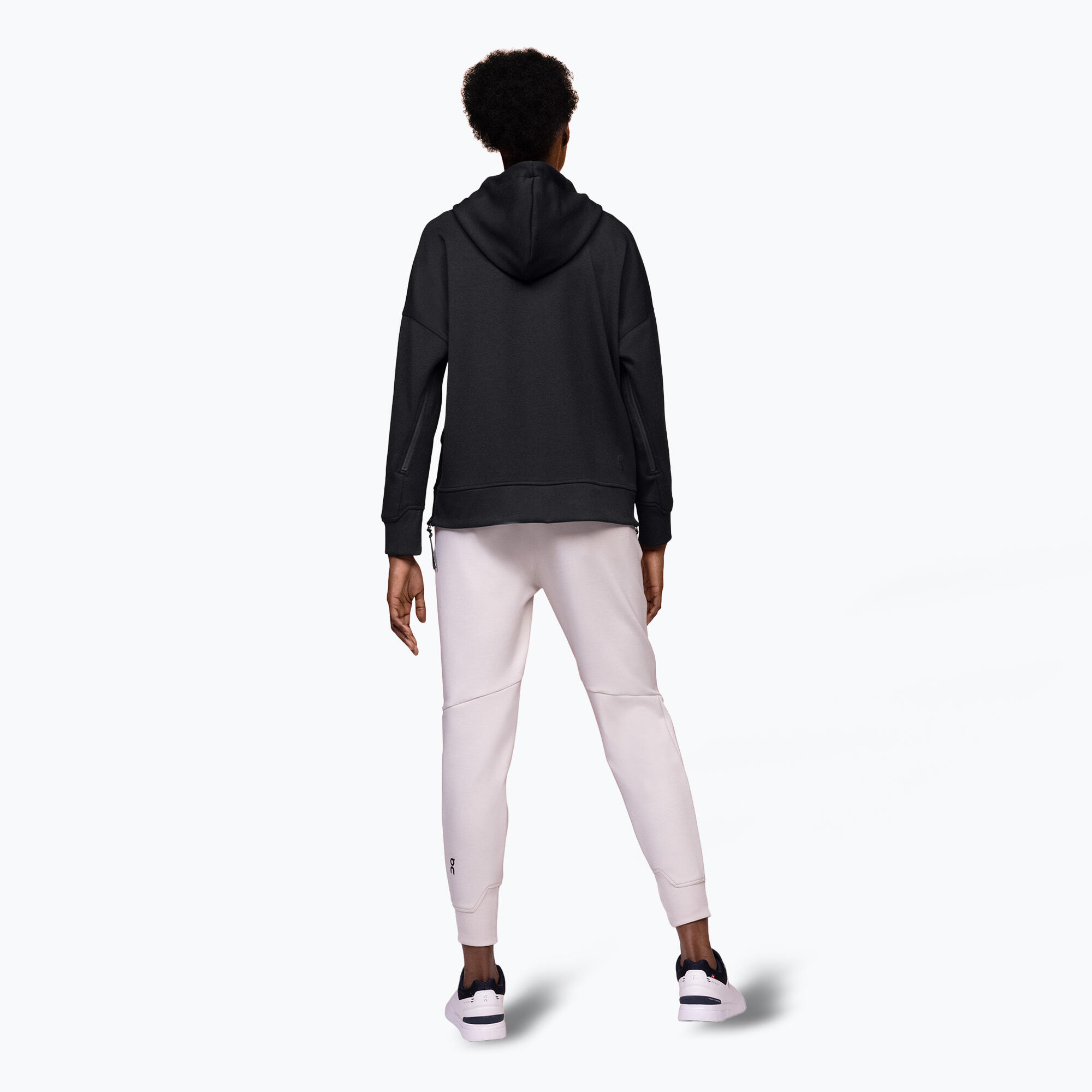 -RUNNING HOODIE BLACK WOMAN 3/6