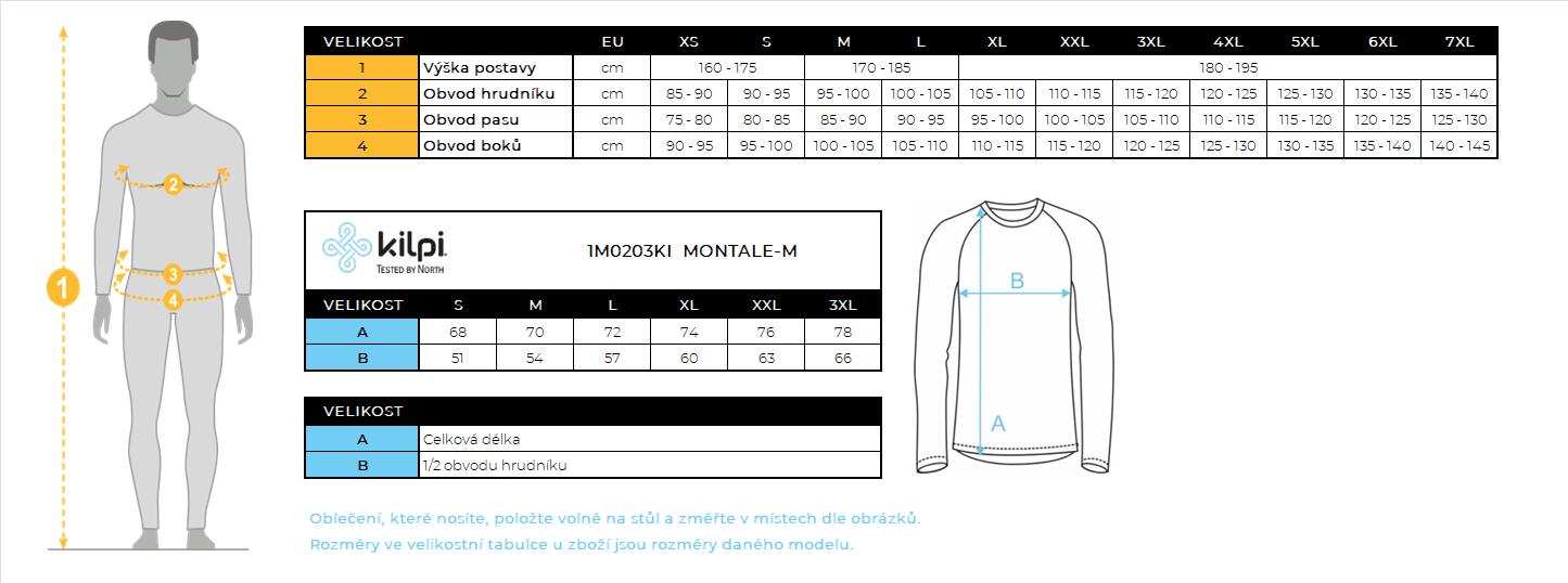 Sweat de sport pour homme Kilpi MONTALE-M 4/4