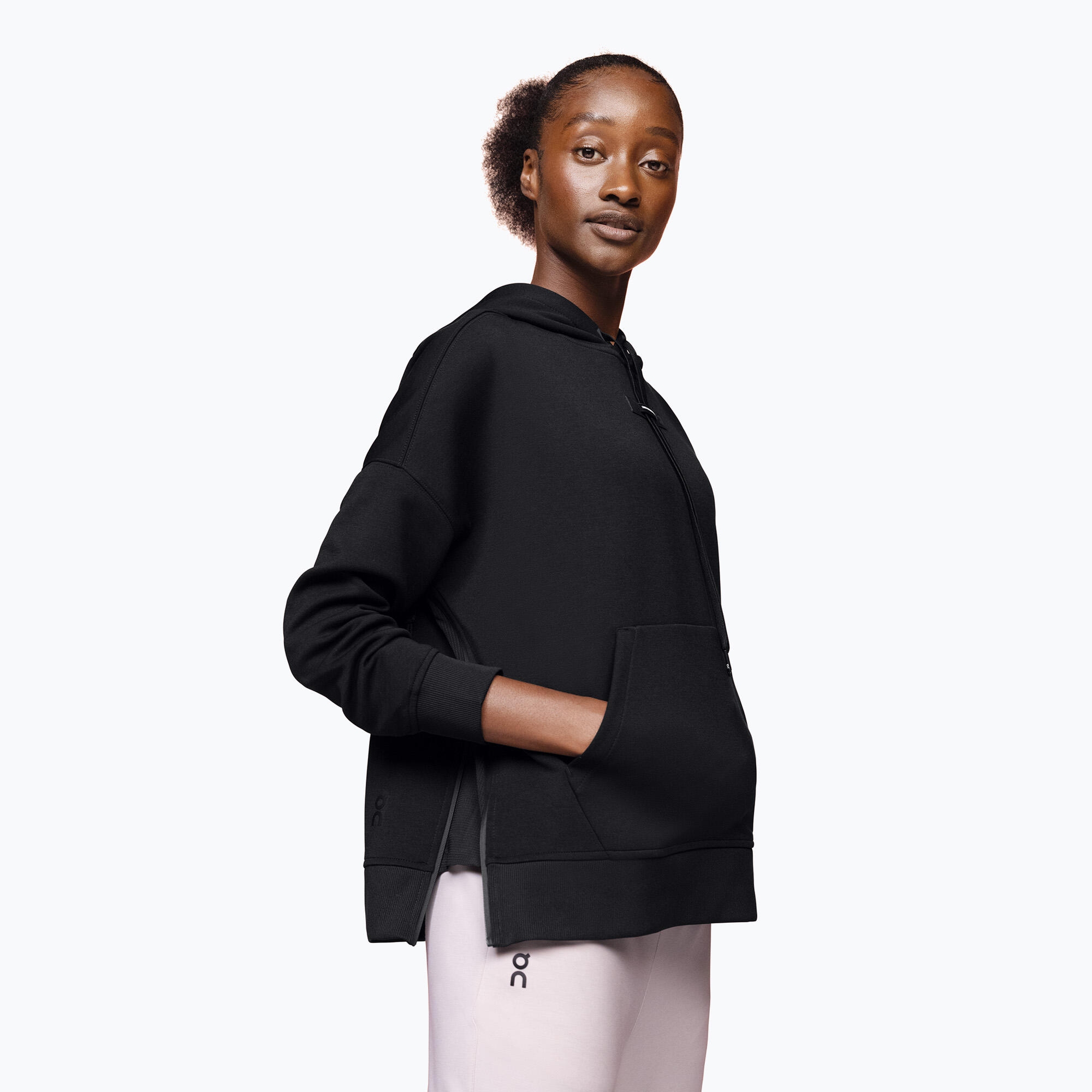 -RUNNING HOODIE BLACK WOMAN 4/6