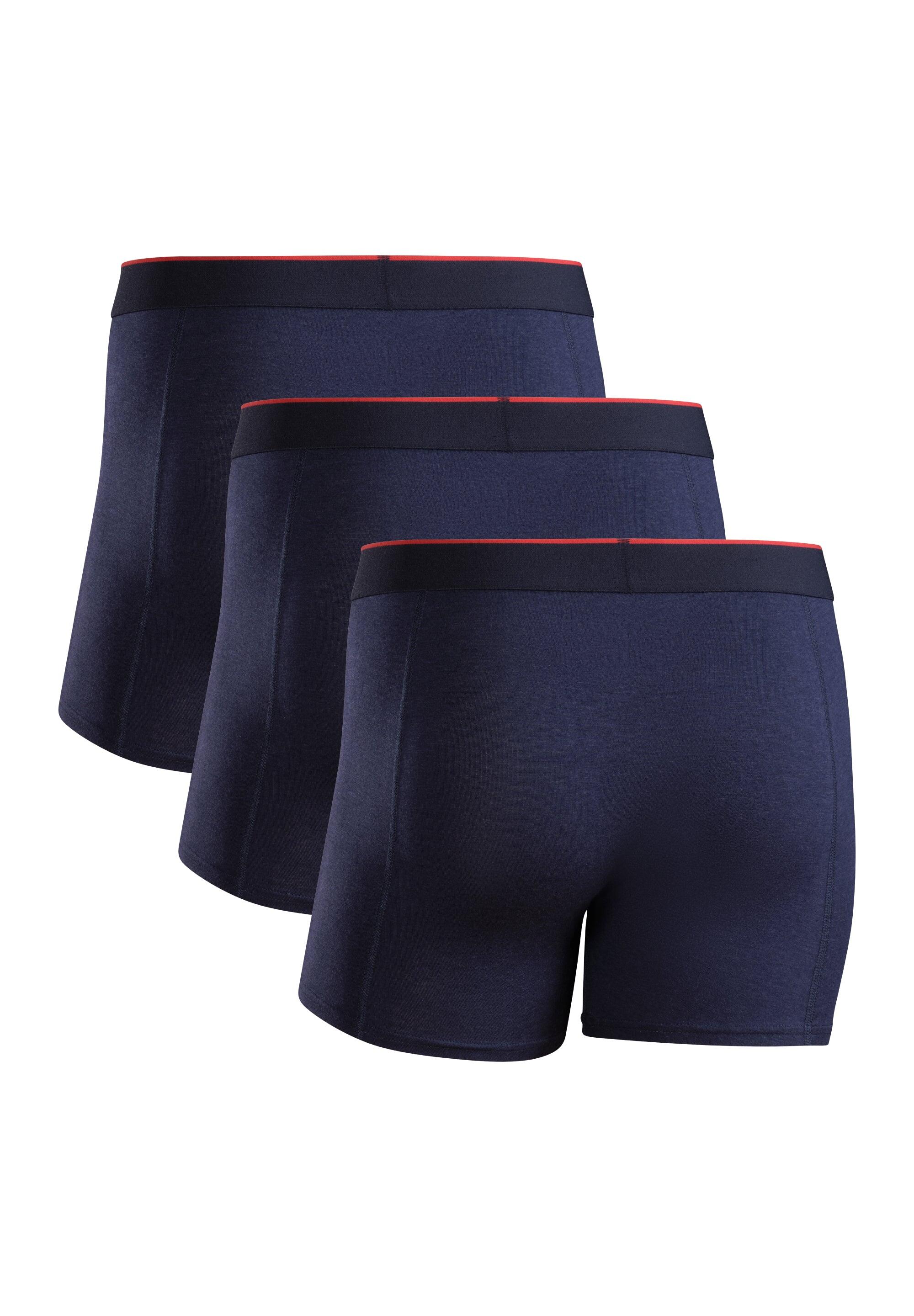Bóxers de bambú para hombre ultrasuaves transpirables ropa interior 3-pack 2/5