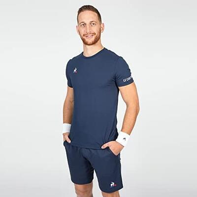 Le coq sportif heren t-shirt tennis dress blues m