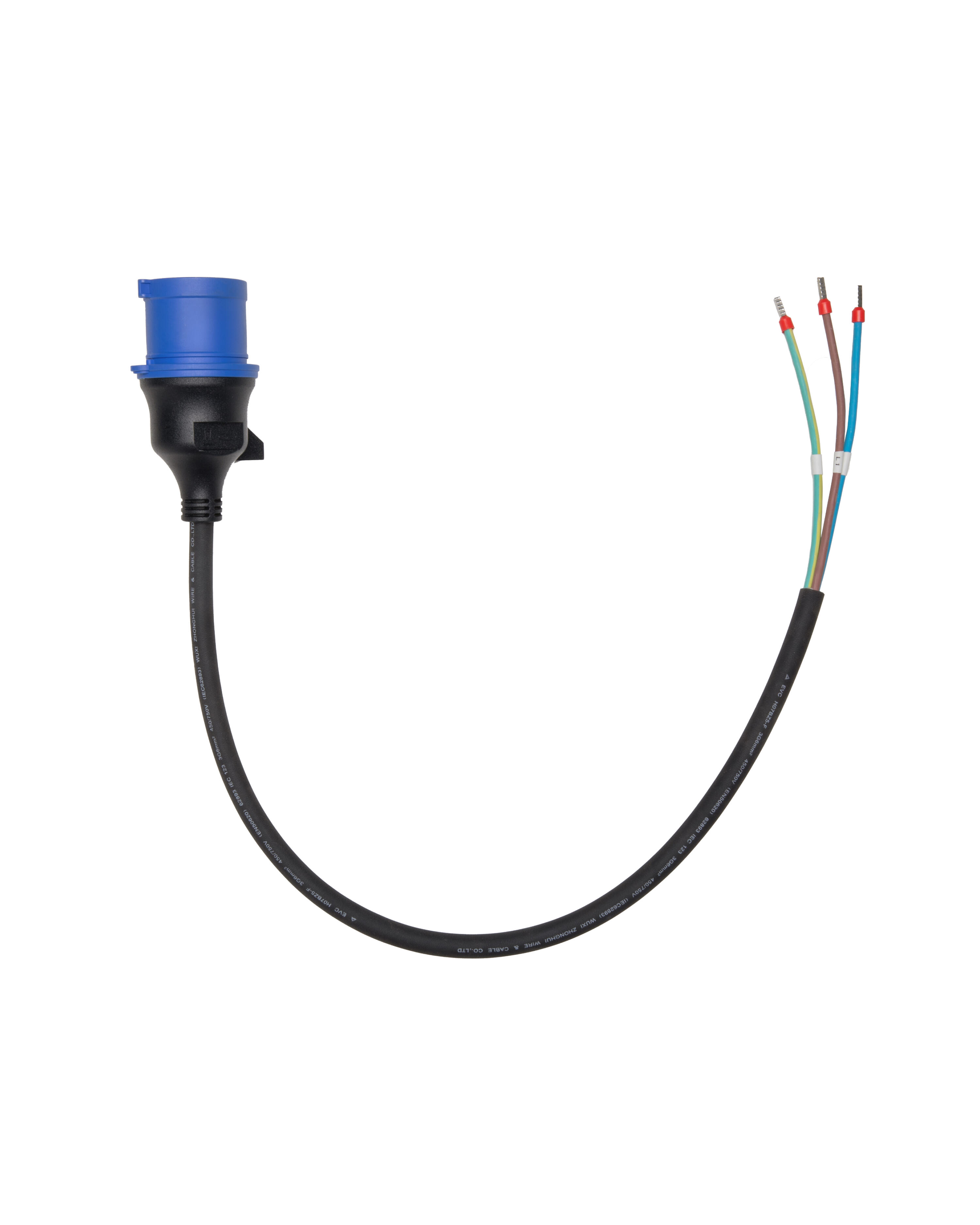 CEE 32A 1-fase stekker Anker SOLIX EV, IP44, 7,4 kW 3/7