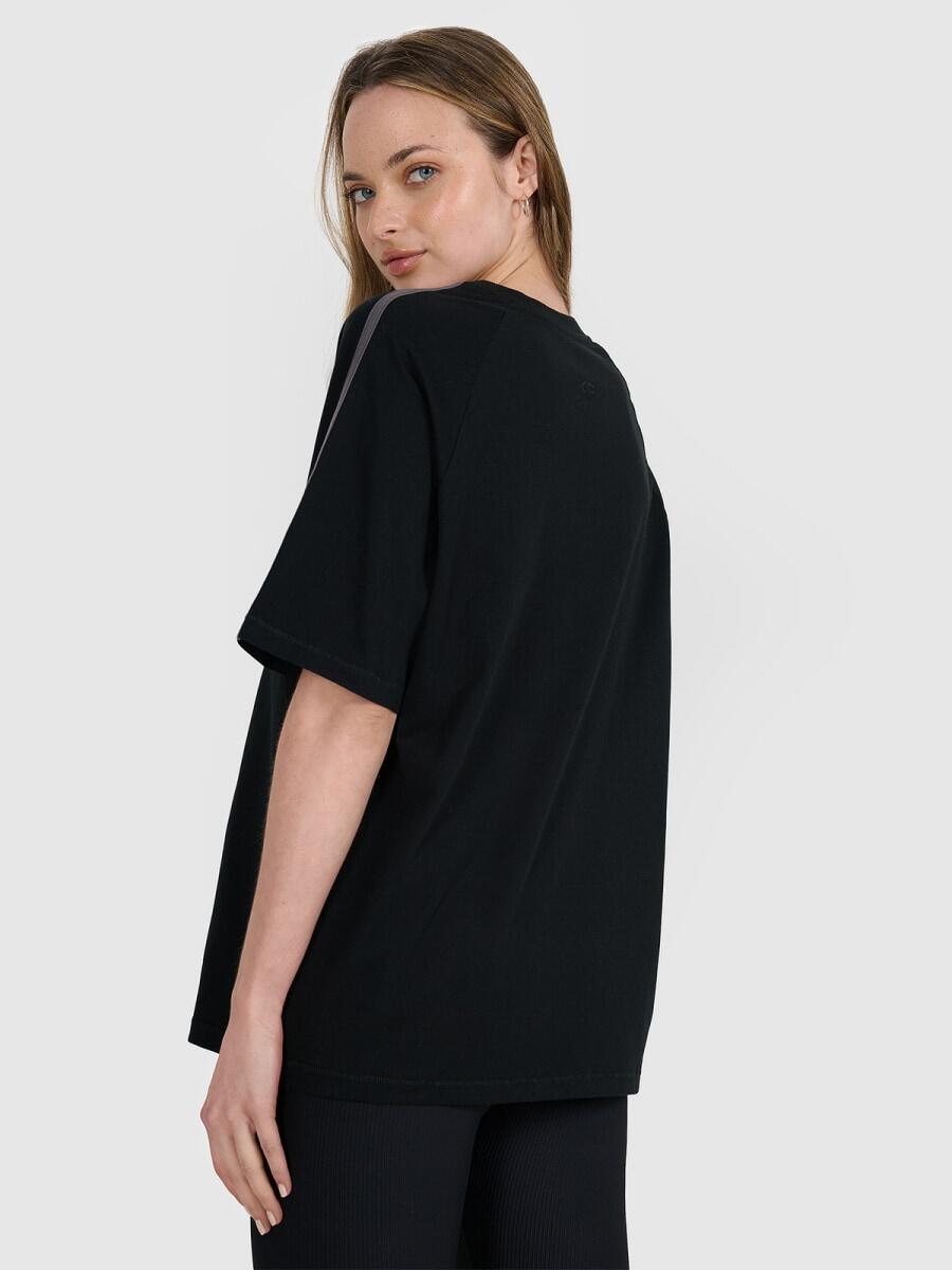 T-shirt oversize z nadrukiem damski 4F 4FRSS25TTSHF2791 2/6