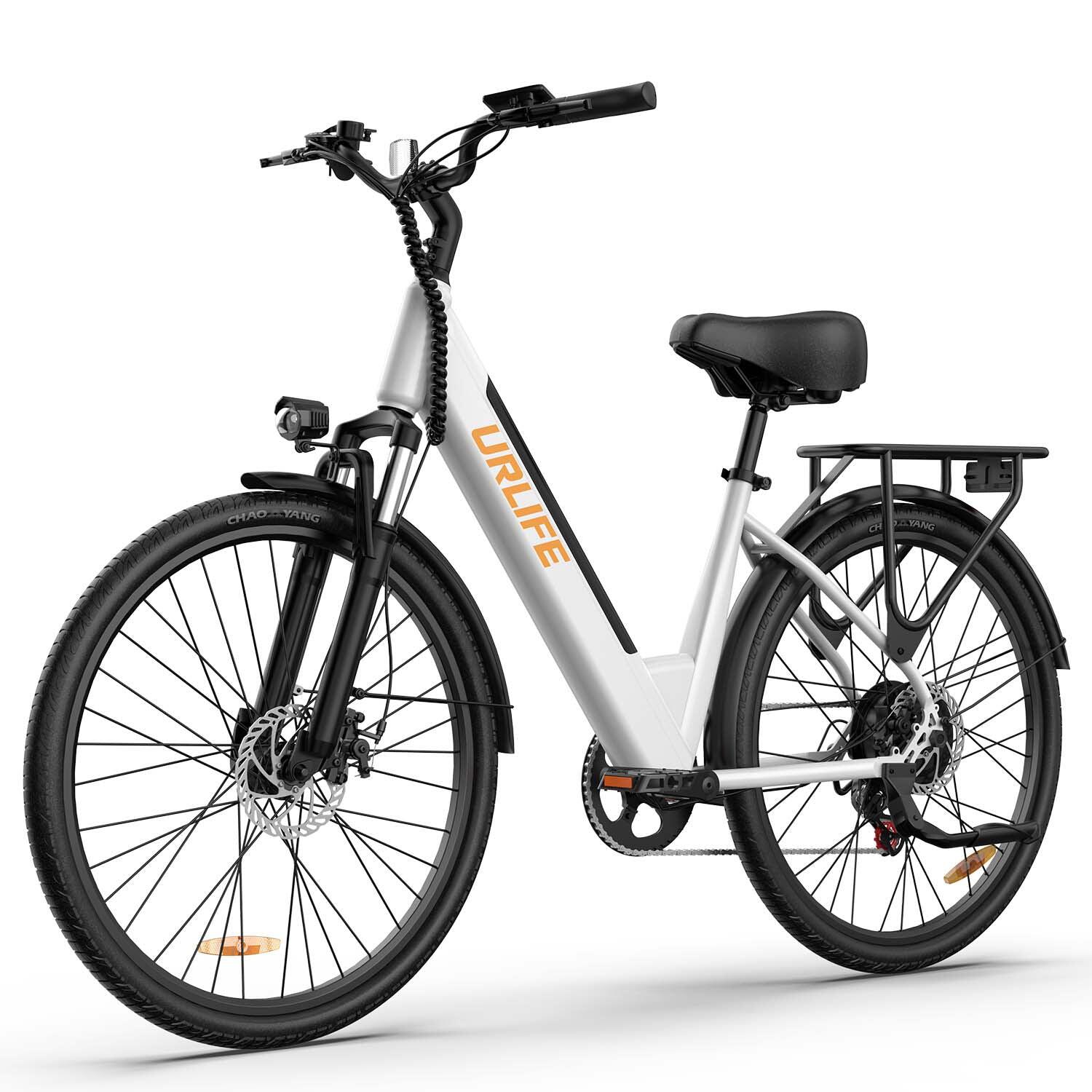 URLIFE E26 E-bike 250W Batterij 36V 13Ah  26 Inch Wit 2/5