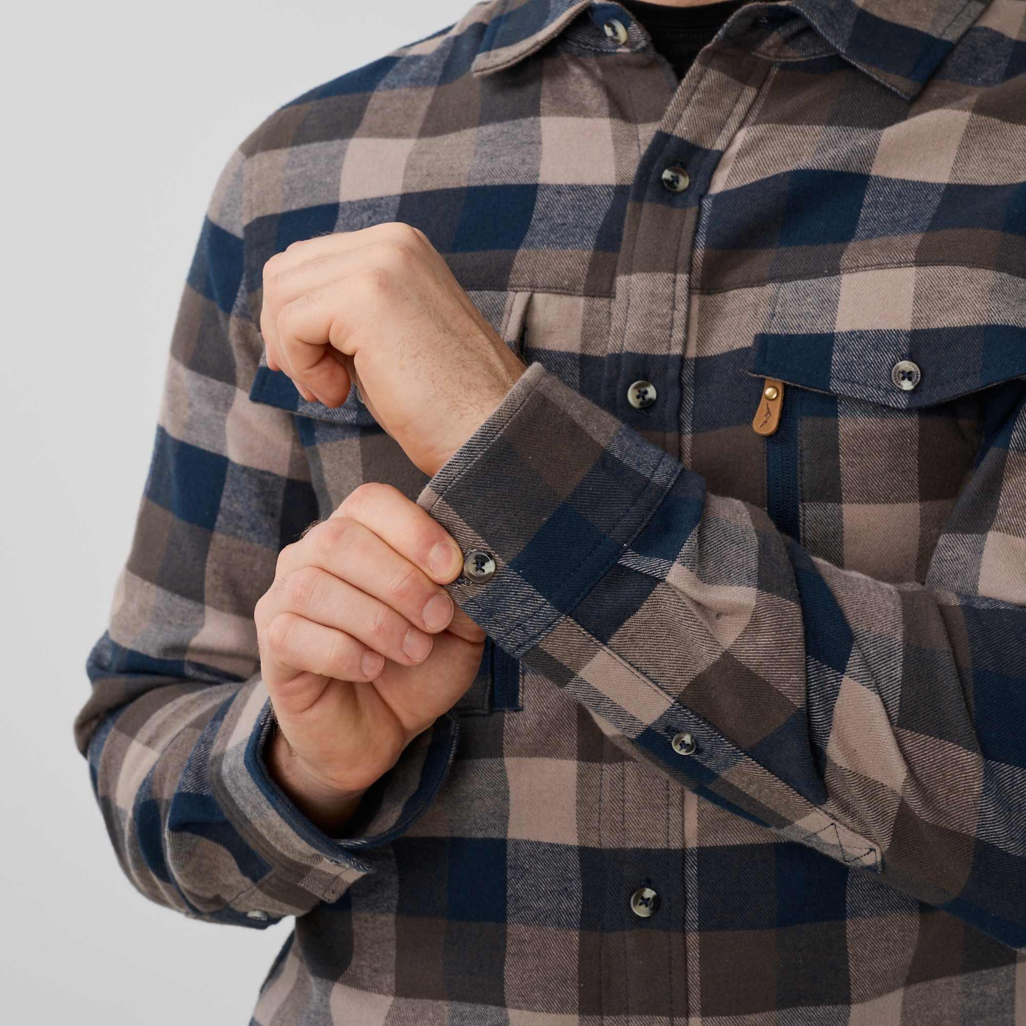 Heren hiking long_sleeve shirt breathable Nordkap Flannel II 7/8