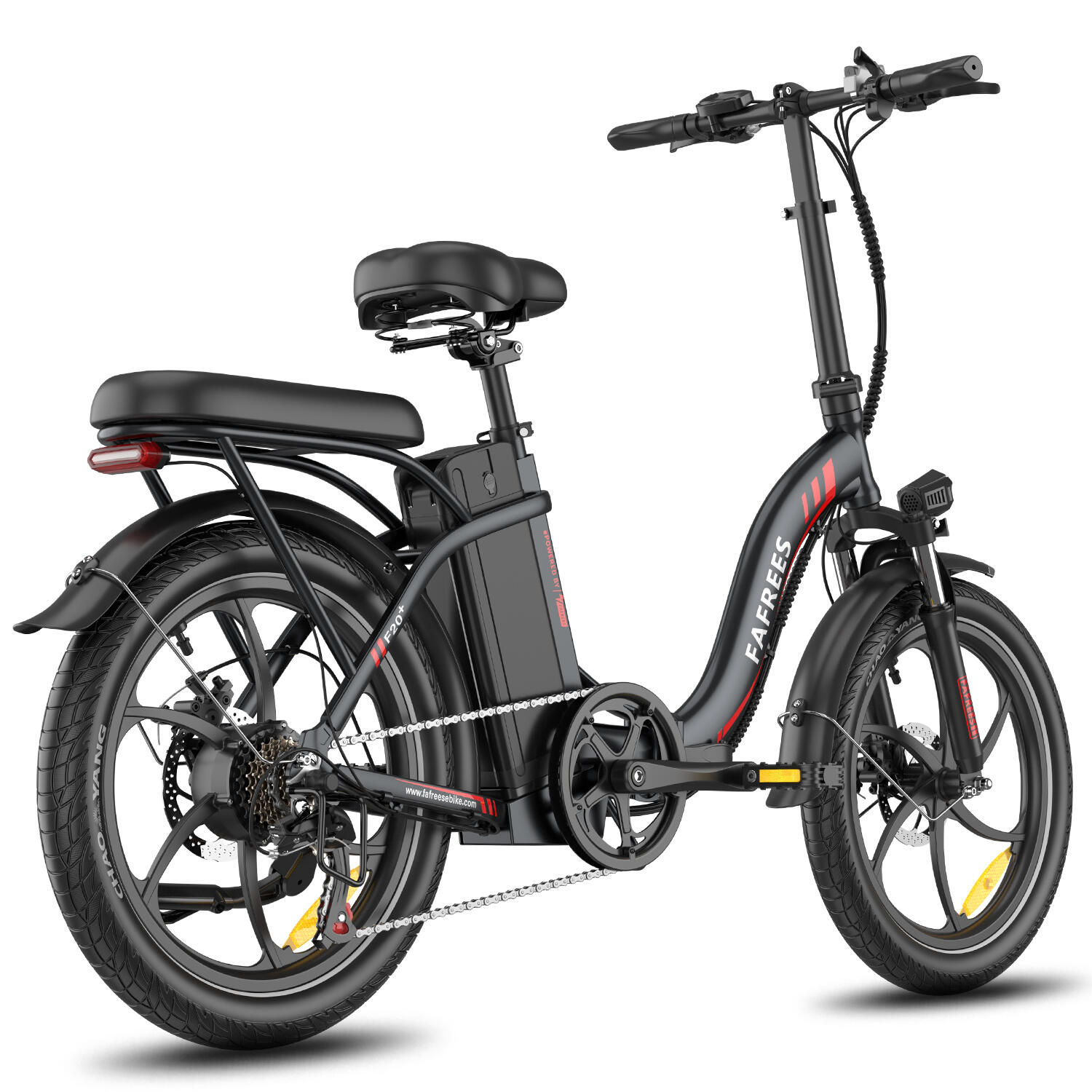 F20+ Bicicleta elétrica urbana dobrável 36V 20Ah pneu 20 polegadas 6/7