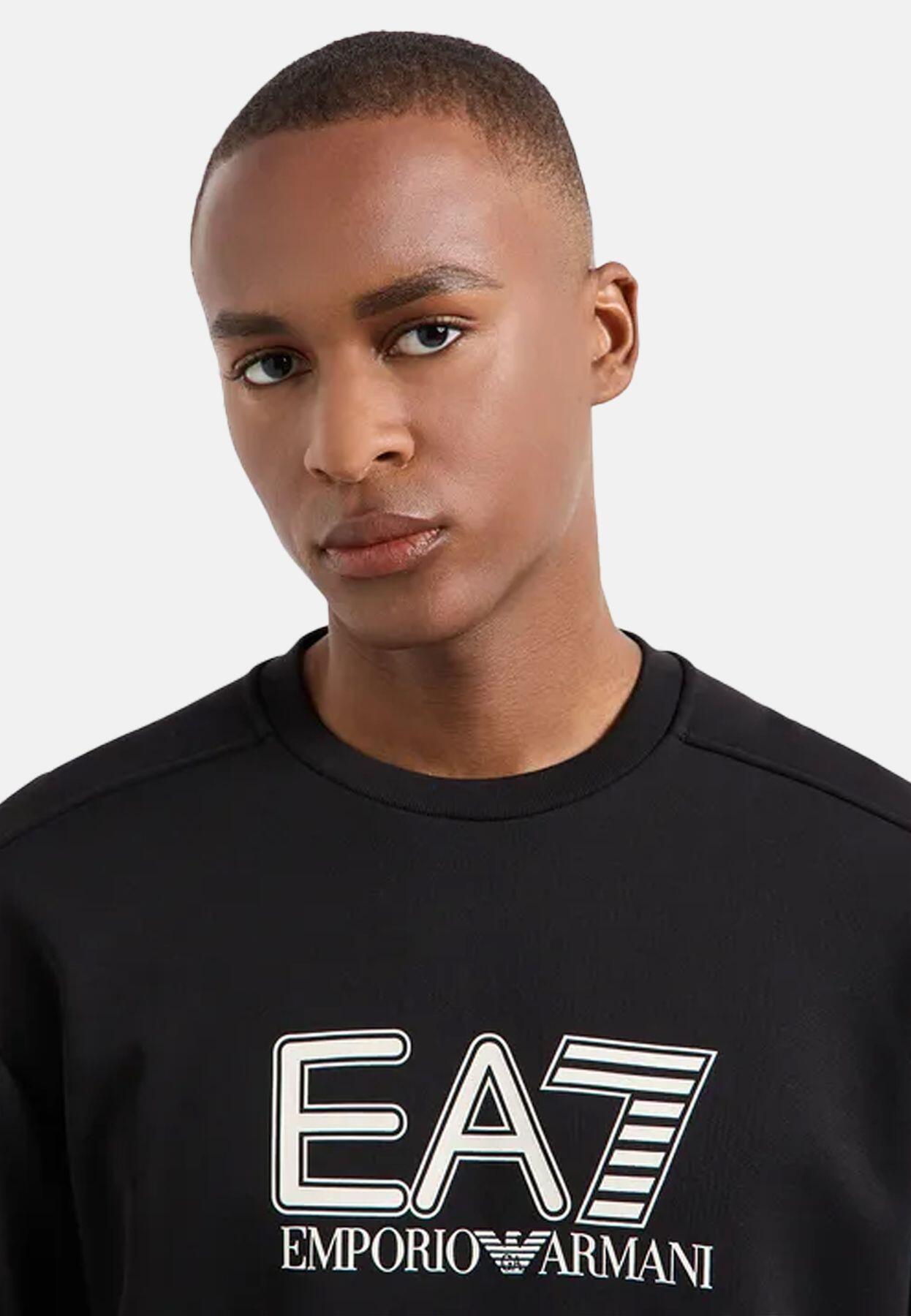 FELPA uomo ea7 emporio armani nero 4/4