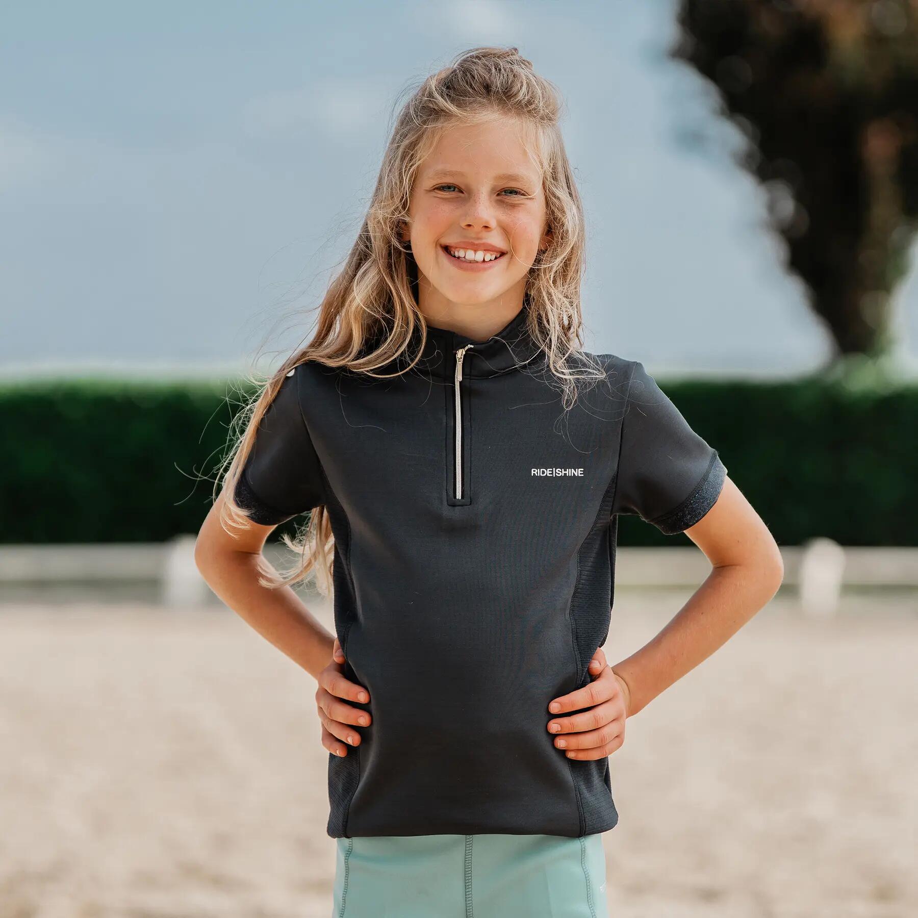 T-shirt 1/4 zip menina Red Horse Miki 3/5