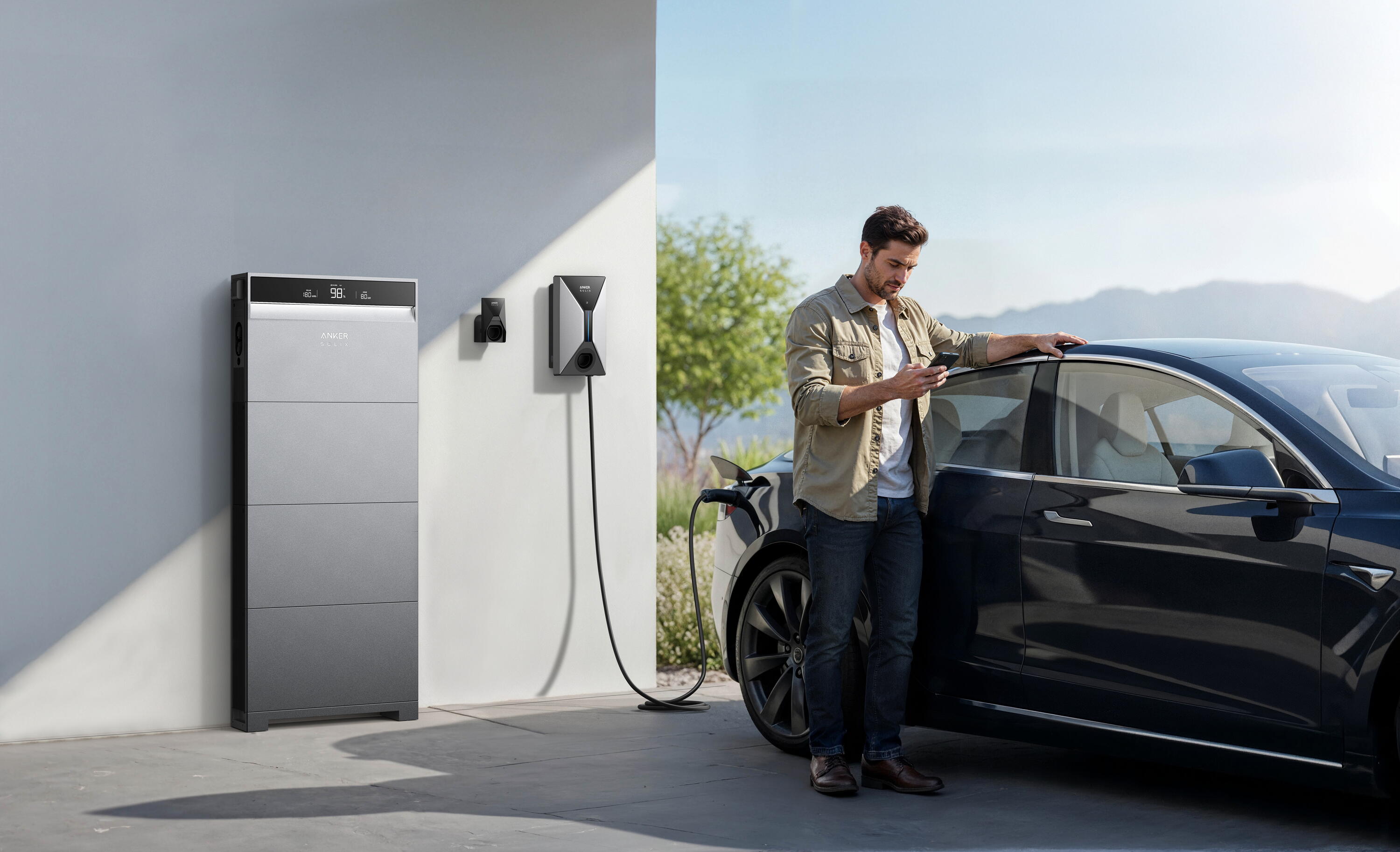 Anker SOLIX V1 CABLE Wallbox EV intelligente 22 kW avec appli 7/7