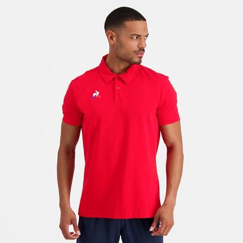 Polo Le Coq Sportif Presentation coton 100% rouge taille M