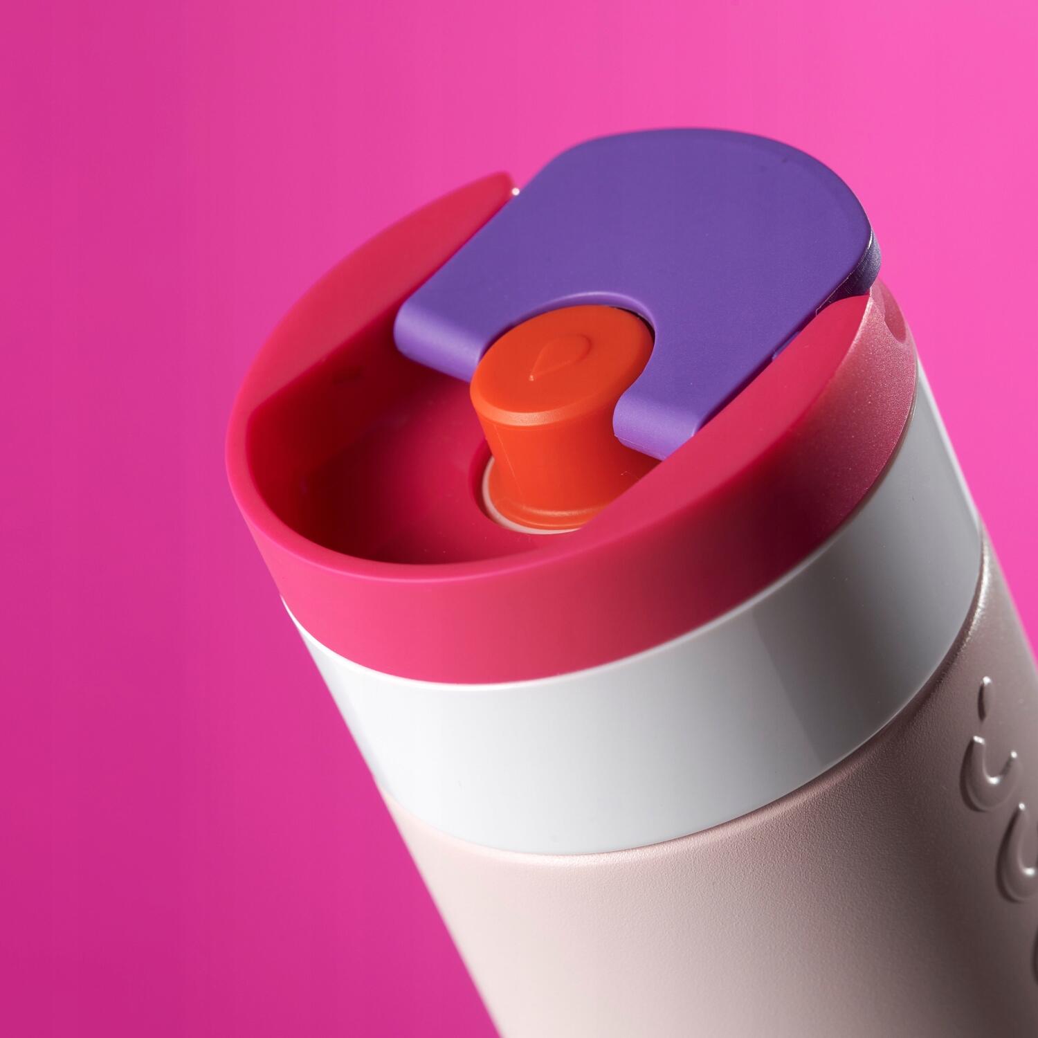 Kubek termiczny Dopper Travel Mug 400ml Berry Pink ciepłe zimne gazowane 7/7