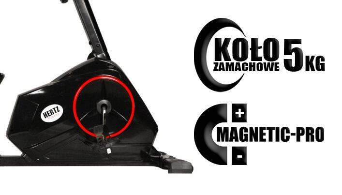 Rower treningowy magnetyczny poziomy Hertz Comfort 3 7/7