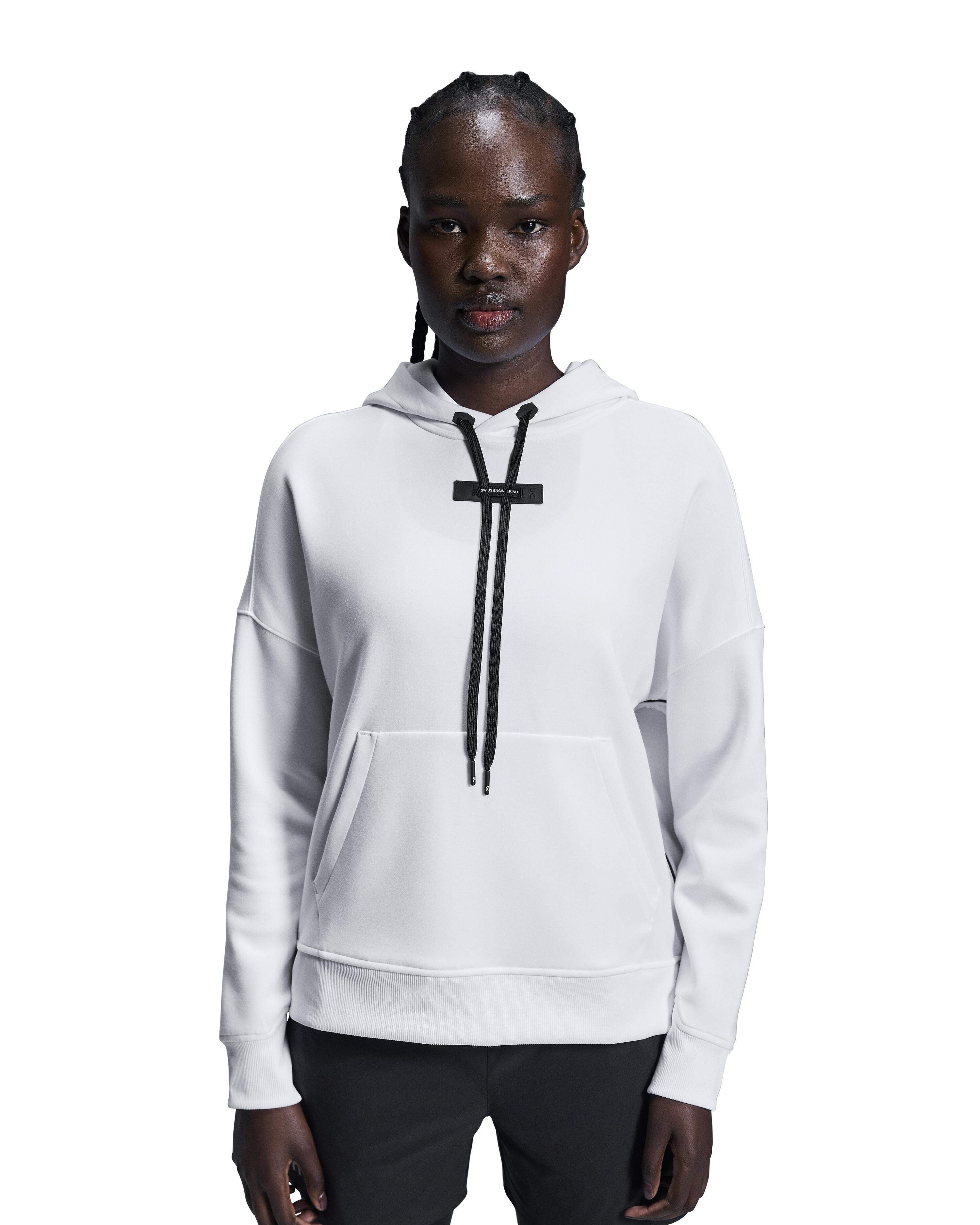 -RUNNING HOODIE WHITE WOMAN 2/7