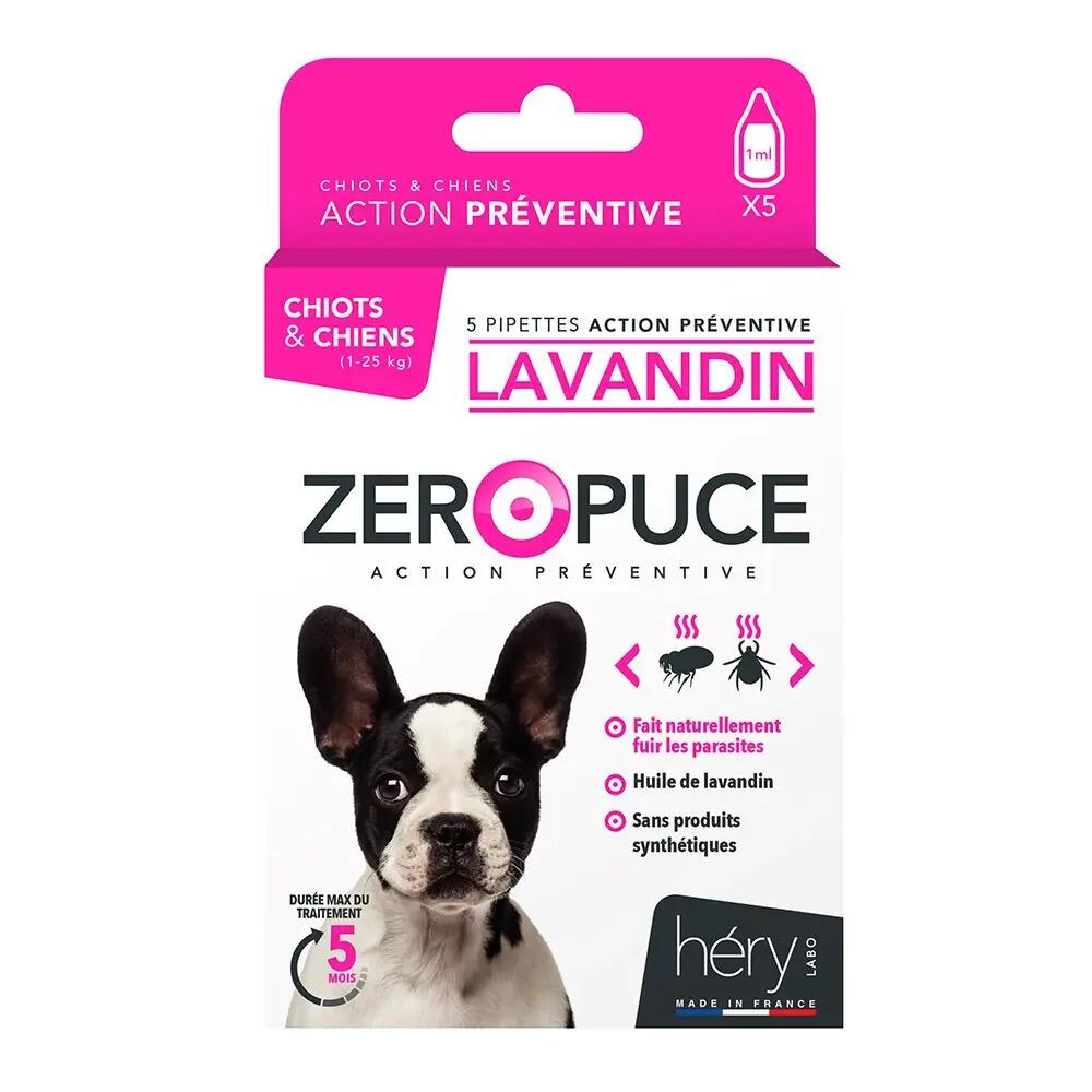 Antiparasit für Hunde Héry Pipet Lavand (x5) 1/2