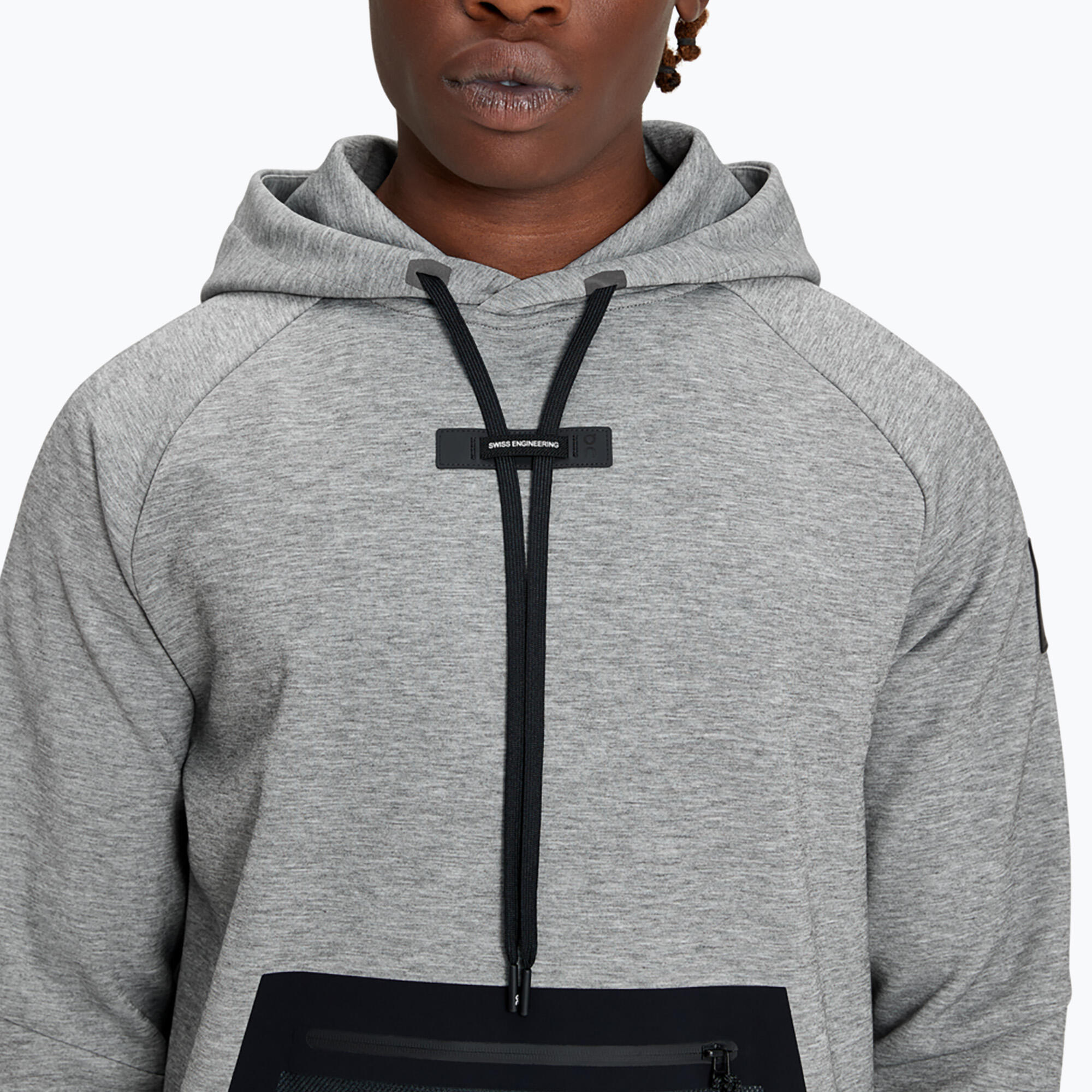 -RUNNING HOODIE GREY MAN 3/6
