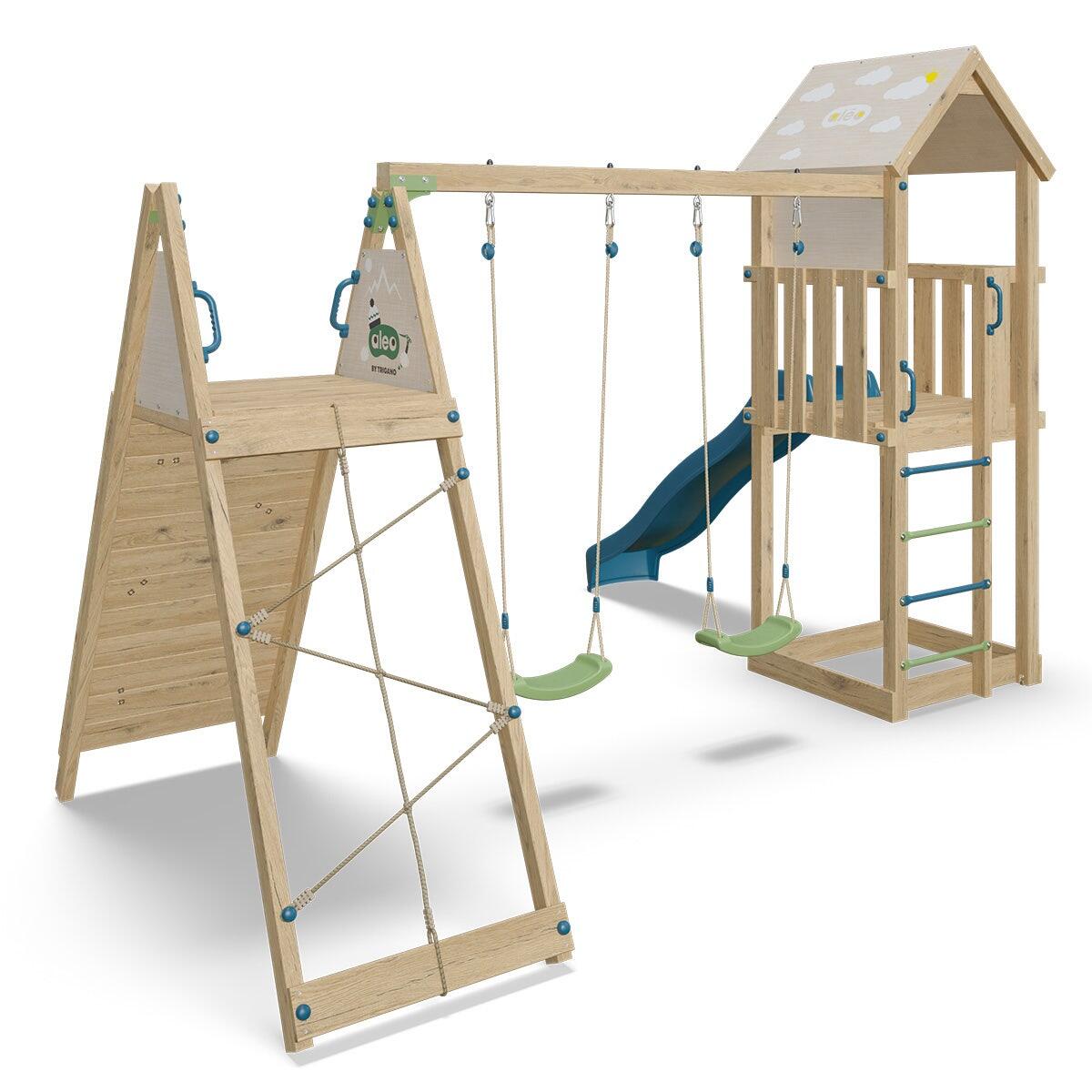 Aire de jeux bois 2,20 m OLYMPIA XPERIENCE 2 - 9 enfants 3/7