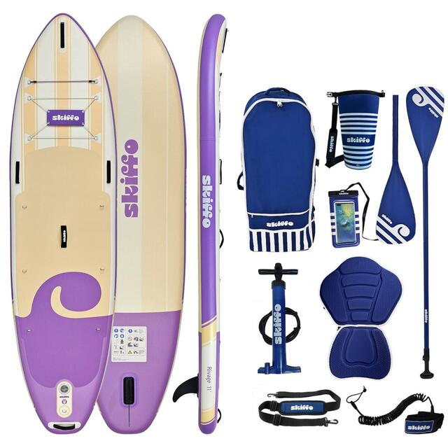 Opblaasbare SUP 11' Skiffo Rivage PARMA - 2-in-1 kajak - Uniek design