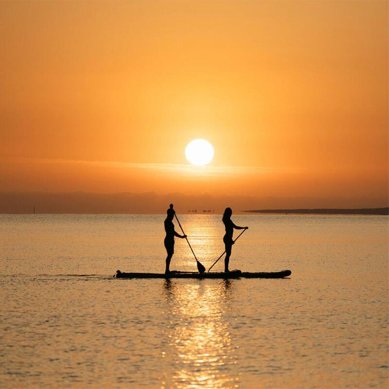 SUP 11' Skiffo Rivage LAVA - caiac 2 în 1 - pachet complet și design unic