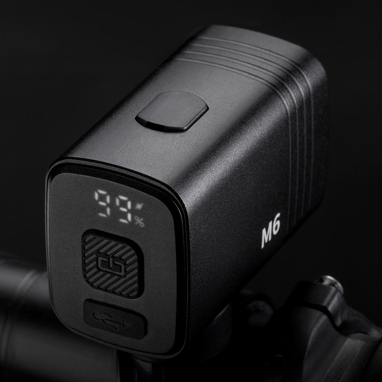 Rockbros M6 1000 lm wiederaufladbare Fahrrad-Frontleuchte 2800 mAh - Schwarz 5/7