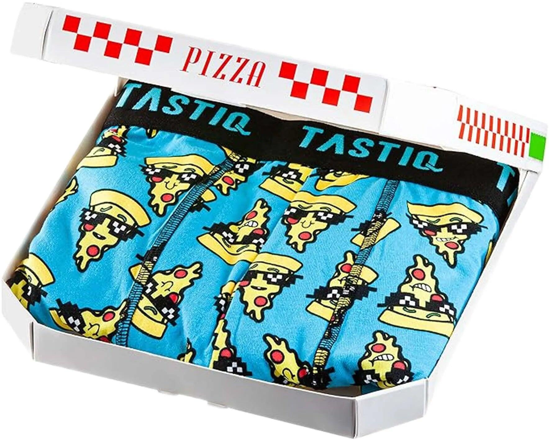 Tastiq Pack 3 Boxers Pizza - Coffret Cadeau, Noir 3/6