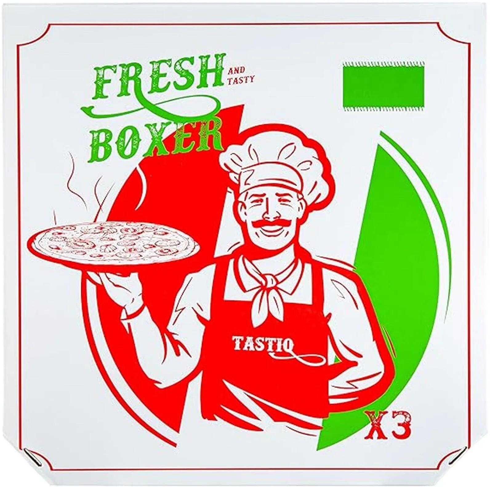 Tastiq Pack 3 Boxers Pizza - Coffret Cadeau, Noir 4/6