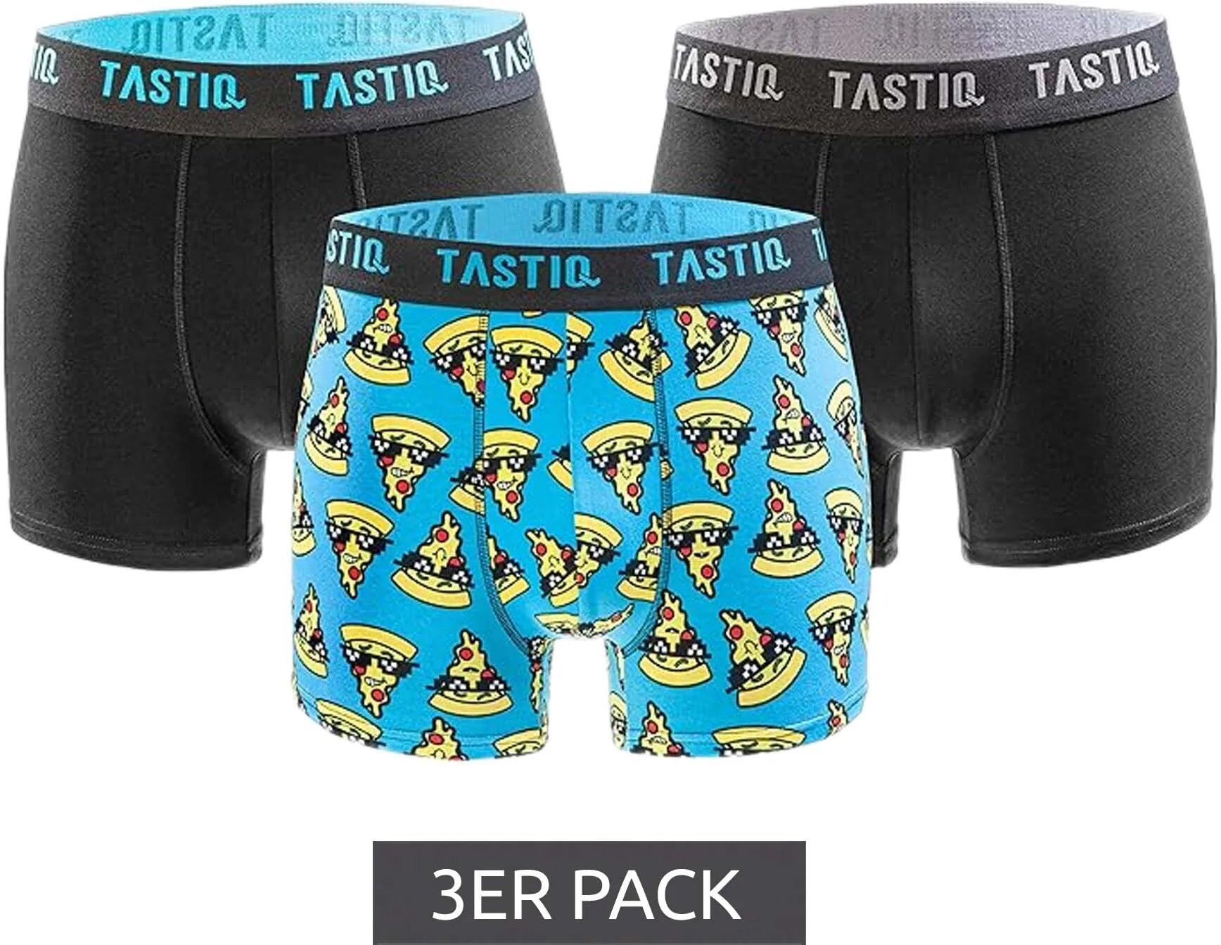 Tastiq Pack 3 Boxers Pizza - Coffret Cadeau, Noir 6/6