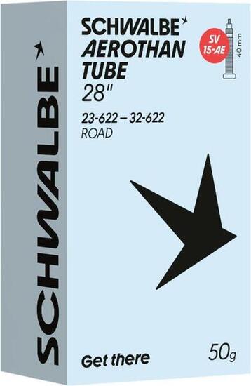 Camera d'aria leggera Schwalbe Aerothan Road SV15AE 700 mm Presta 40 mm