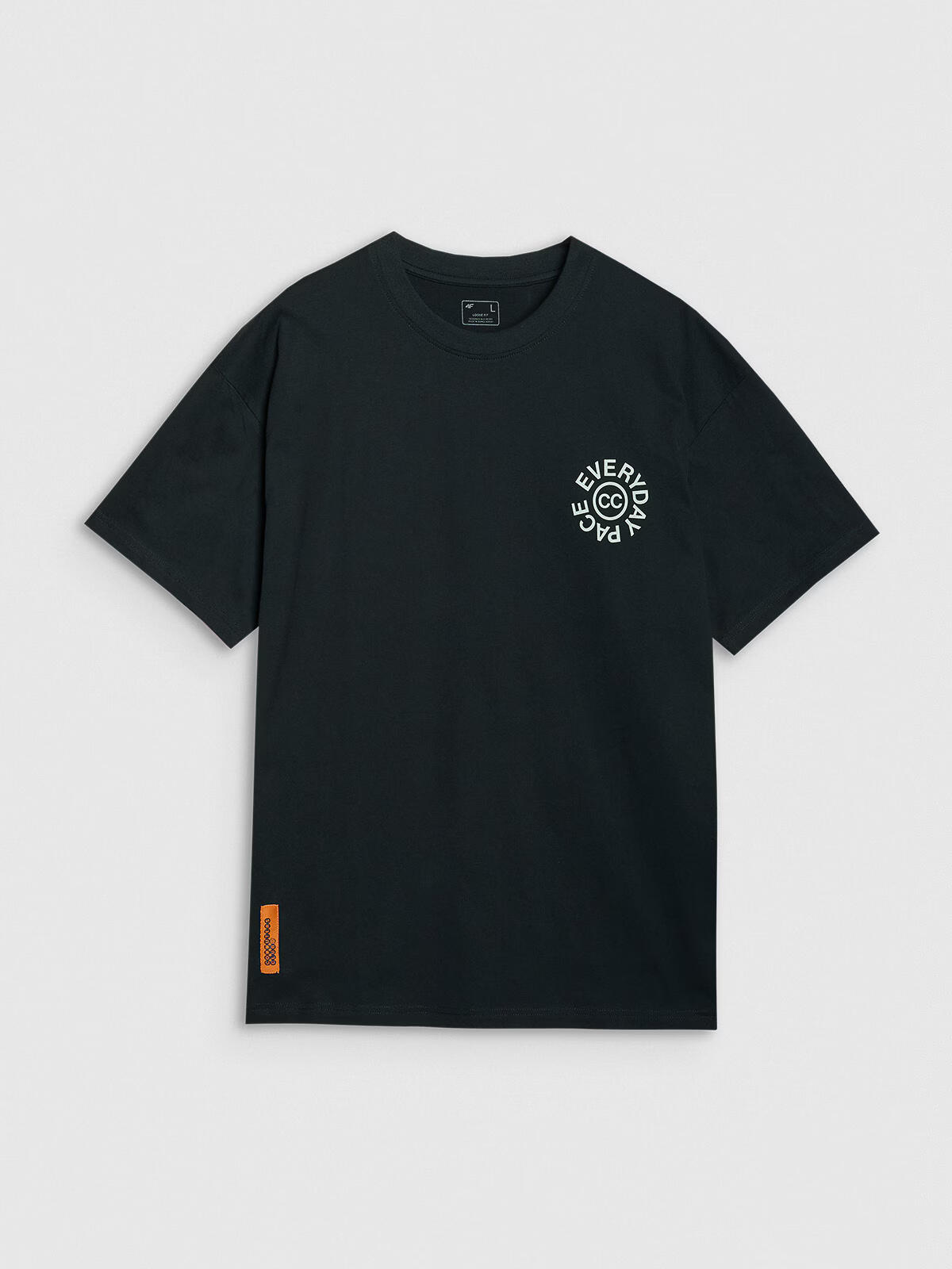 T-shirt oversize z nadrukiem męski 4F 4FWSS25TTSHM1979 4/4